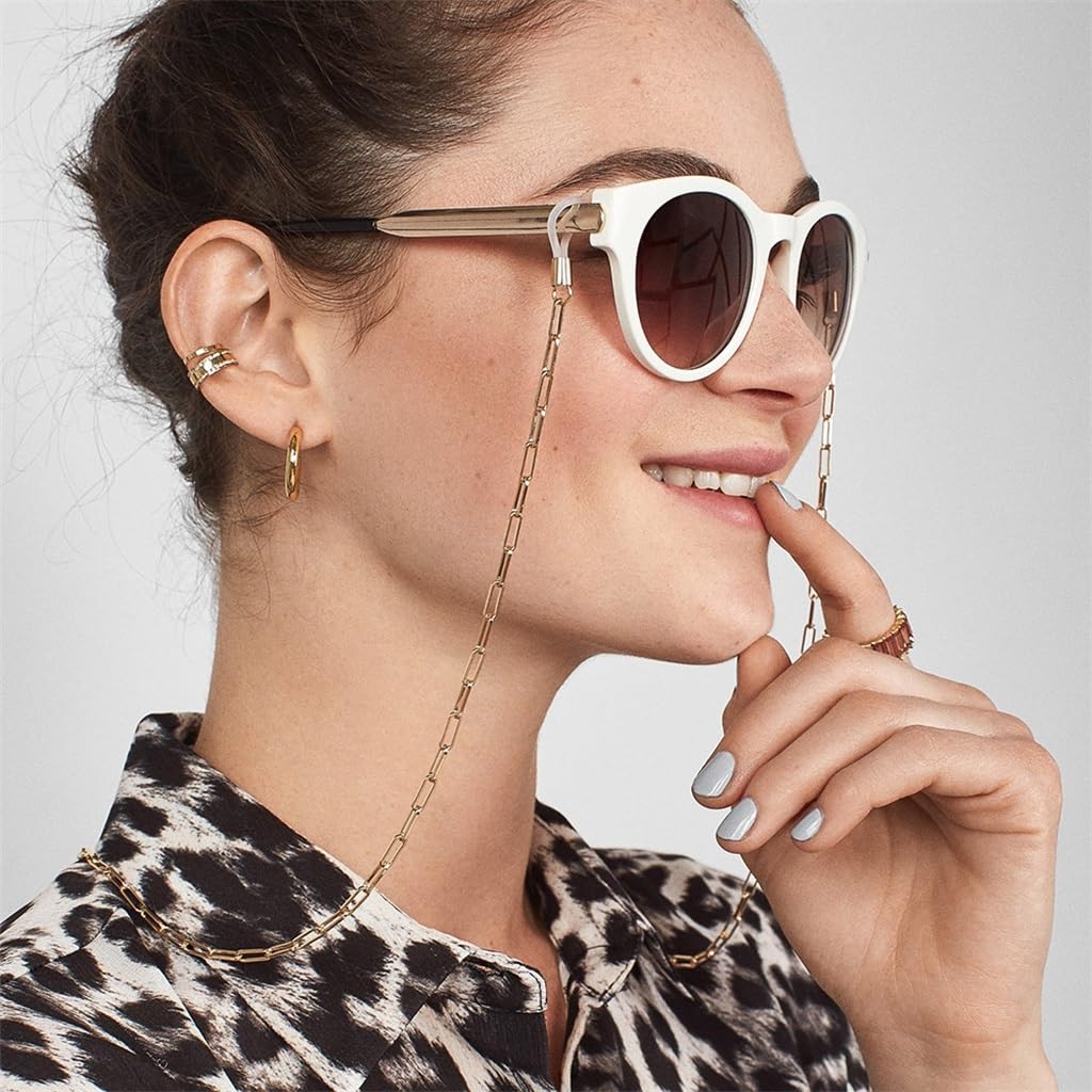 Cordon pour Lunettes, chaîne en métal à Suspendre Autour du Cou