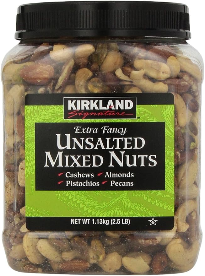 Kirkland Signature Extra Fancy Unsalted Mixed Nuts 2.5 (LB) Grocery & Gourmet Food