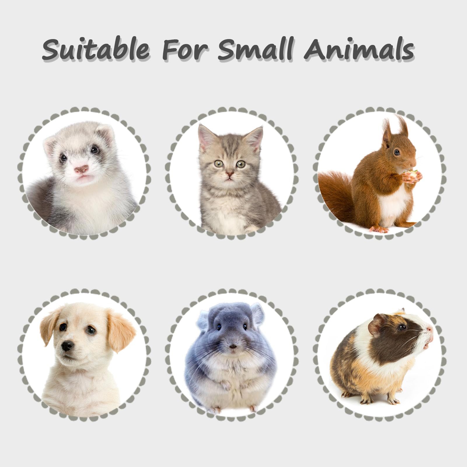 LOS ANDES Gourde pour Hamster - 500 ML - pour Petits Animaux de Compagnie - Pas de Fuite d'eau - pour Lapins, Chinchillas, hérissons, écureuils, cochons d'Inde, furets