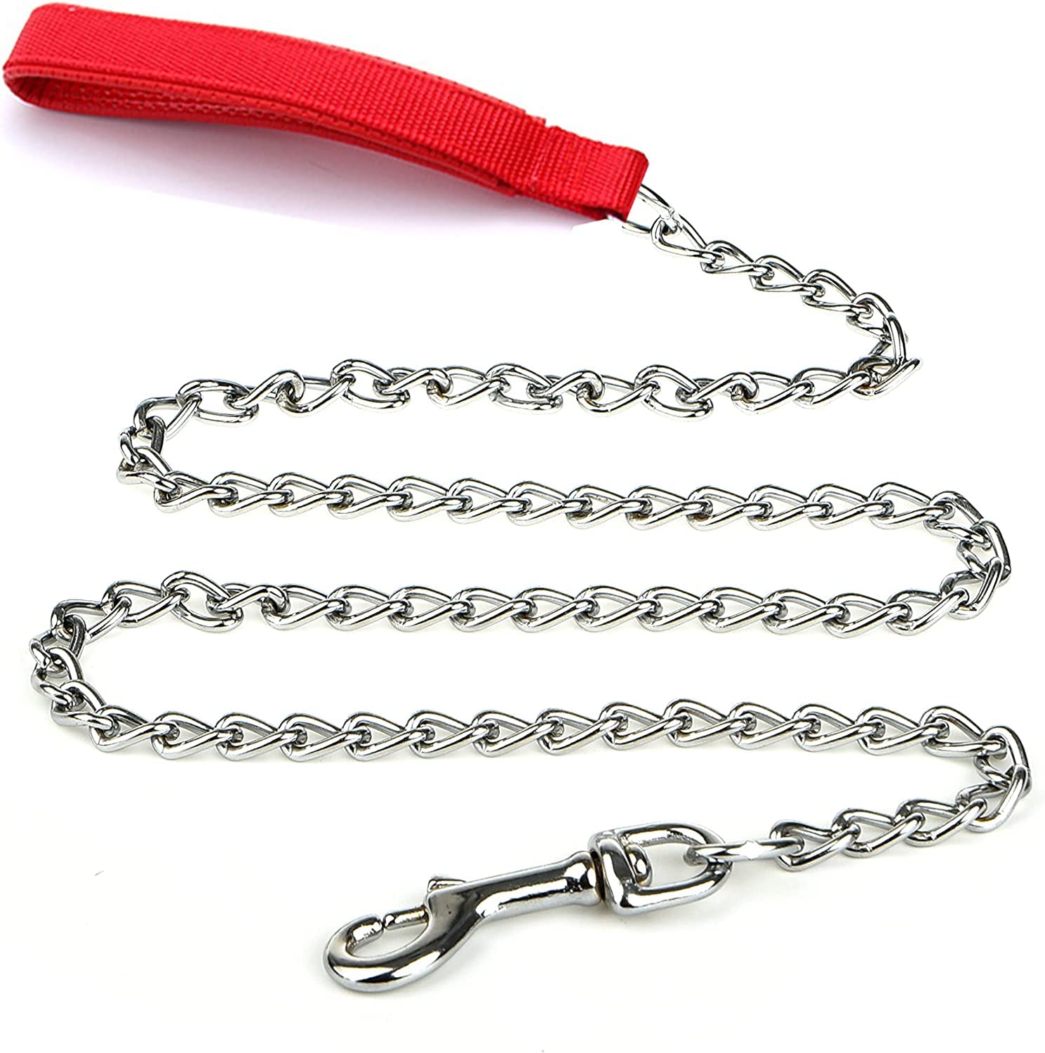 See full amazon price history chart for Woofy Heavy Duty Dog Leash,4FT/6FT Metal Dog Leash Dog Chain with Comfortable Handle for Medium & Large Size Dogs, Improved Dog Safety & Comfort ,Attaches to Pet Collar (Red Color) Woofy Heavy Duty Dog Leash,4FT/6FT Metal Dog Leash Dog Chain with Comfortable Handle for Medium & Large Size Dogs, Improved Dog Safety & Comfort ,Attaches to Pet Collar (Red Color) (B0BDXC94XH) Amazon Price History, Amazon Price Tracker