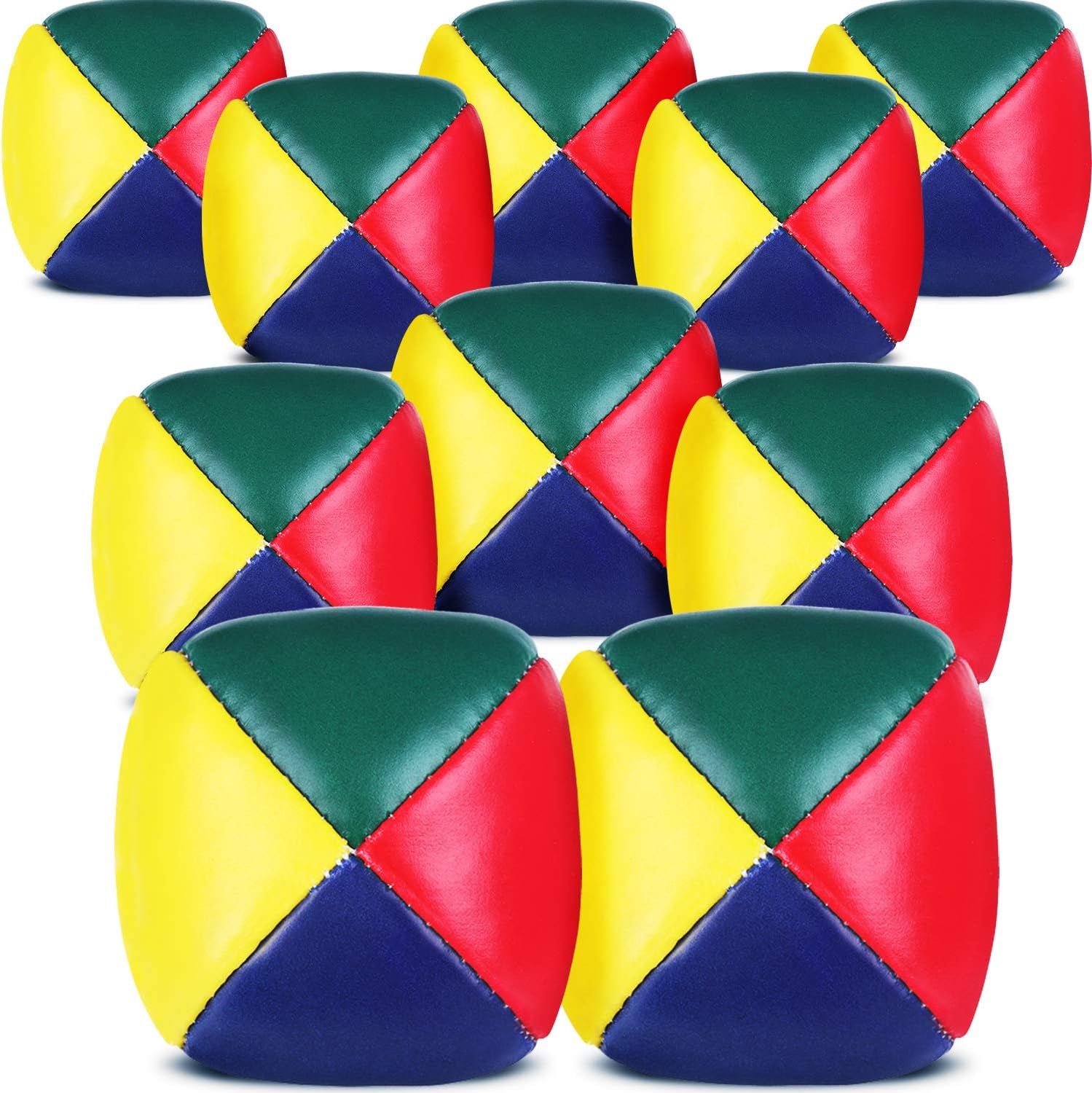 Patelai 10 Pieces Juggling Balls Set for Beginners 2 Inch Mini Soft Easy Juggle Colorful Juggling Balls Bulk for Boys Girls and Adults
