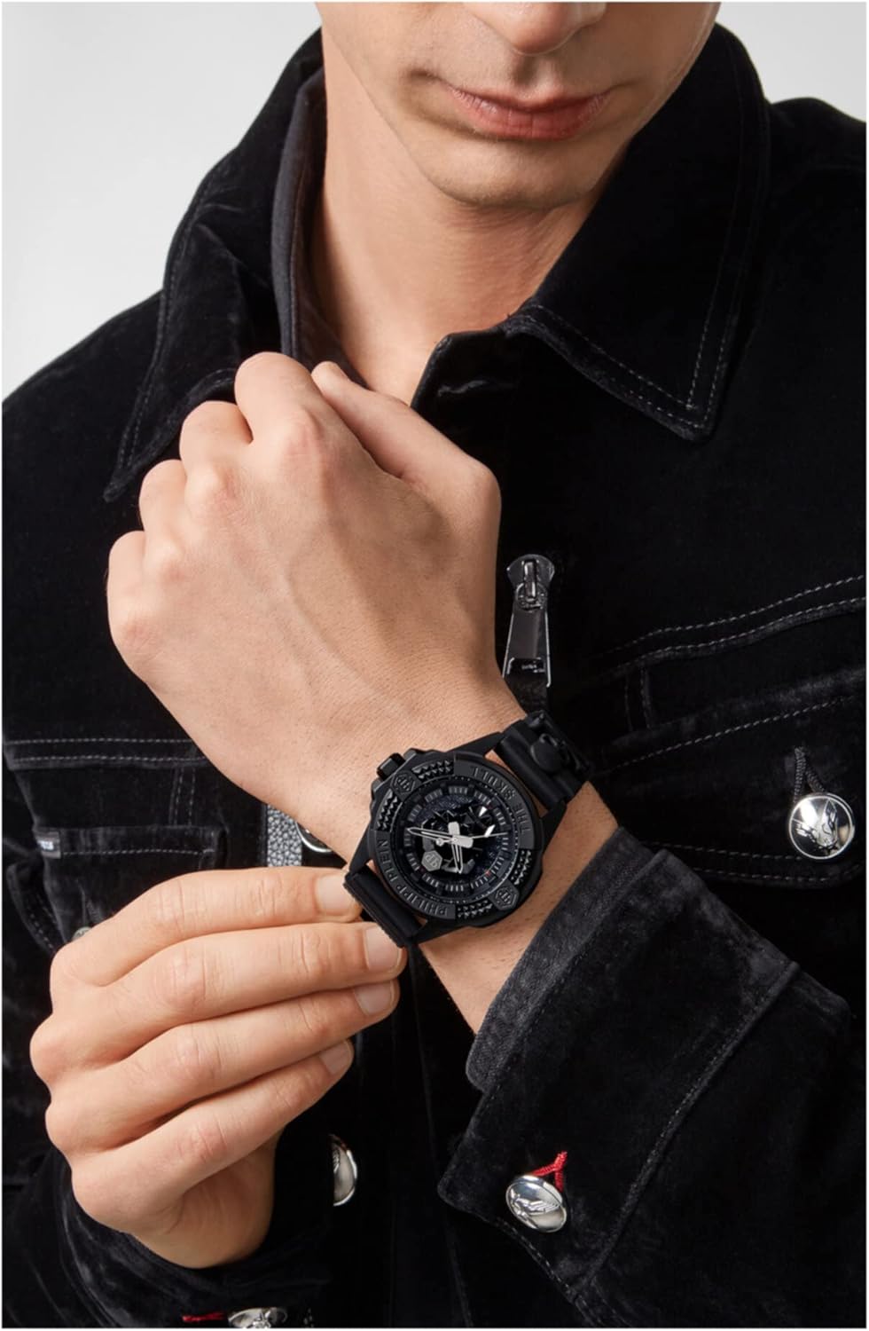 Philipp Plein Orologio analogico al quarzo da uomo $Kull Philipp Plein Orologio analogico al quarzo da uomo $Kull