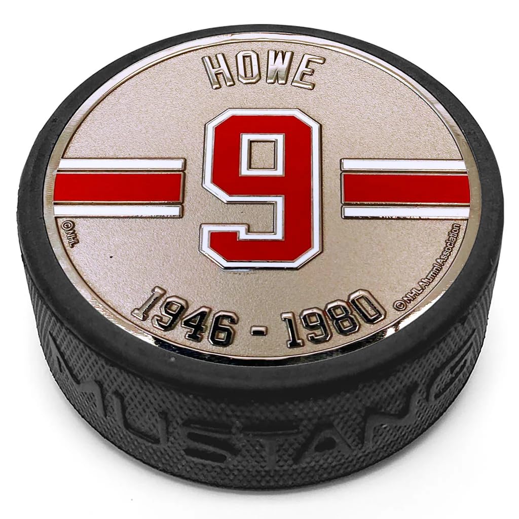 Sports Decor Detroit Red Wings Gordie Howe 3D Textured Silver Plated Medallion Hockey Puck