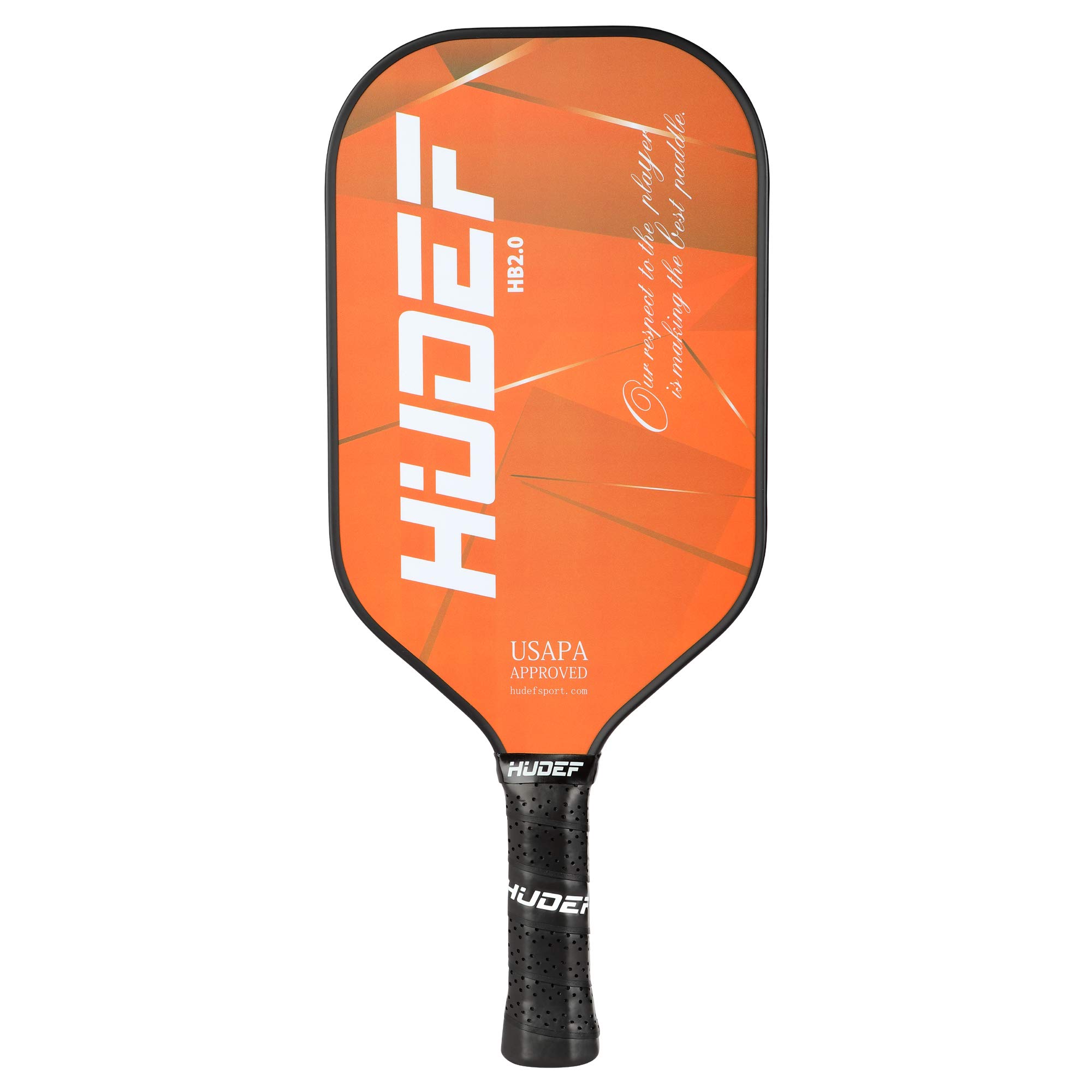 Pickleball Paddle USAPA Approved, Lightweight Carbon Fiber Face and Polypropylene Honeycomb Core Pickleball Racket, Elongated Handle and Cushion Comfort Grip Pickle Ball Paddle