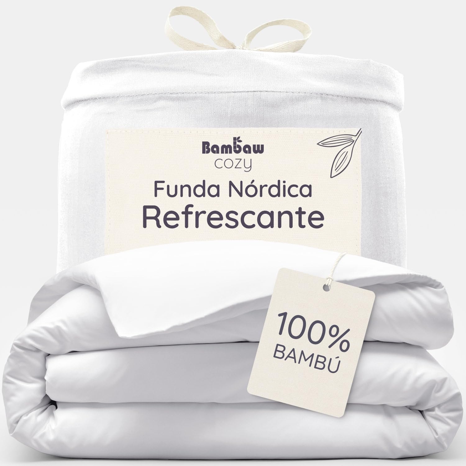 Funda nórdica antiácaros bambú 135x200 sábanas refrescantes termorreguladoras