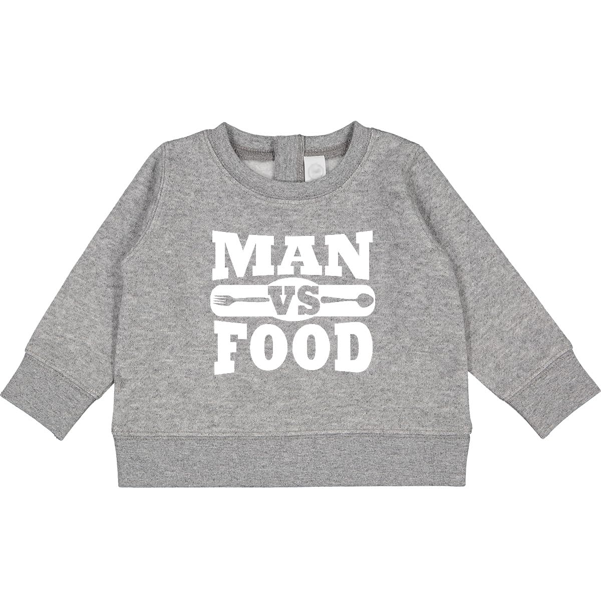 Comfortable 'Man Vs Food' Baby Sweatshirt by inktastic