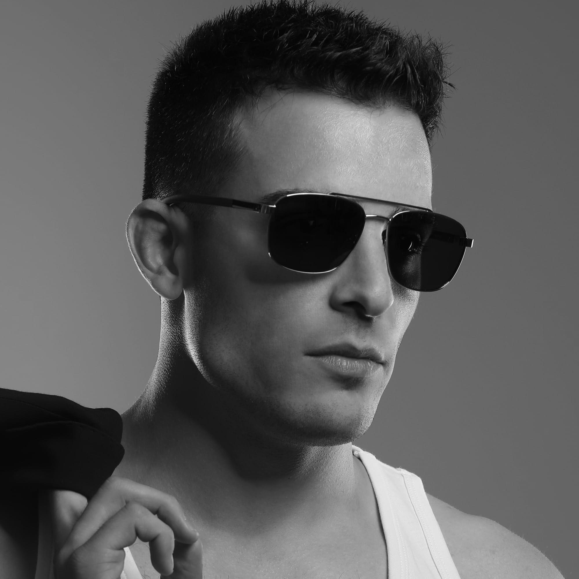 ZENOTTIC Aviator drewniane spolaryzowane okulary przeciwsłoneczne dla mężczyzn 100% ochrona przed promieniowaniem UV wędkarstwo jazda golf