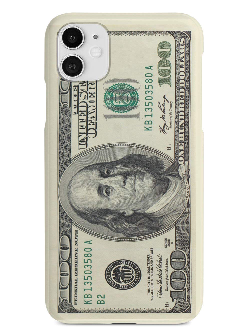 Inspired Cases - Compatible with iPhone 11 Case - 3D Textured Protective Phone Case for Apple iPhone 11-100 Dollar Bill