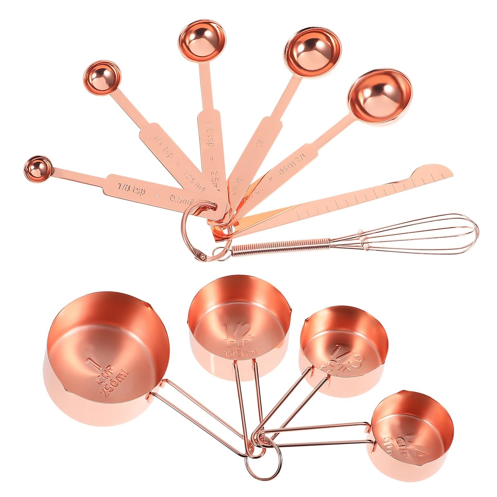 Backen Messbecher Löffel | Edelstahl-Küchengeräte, kleines Maß, flüssige Gewürze, Mehl, praktisches Set