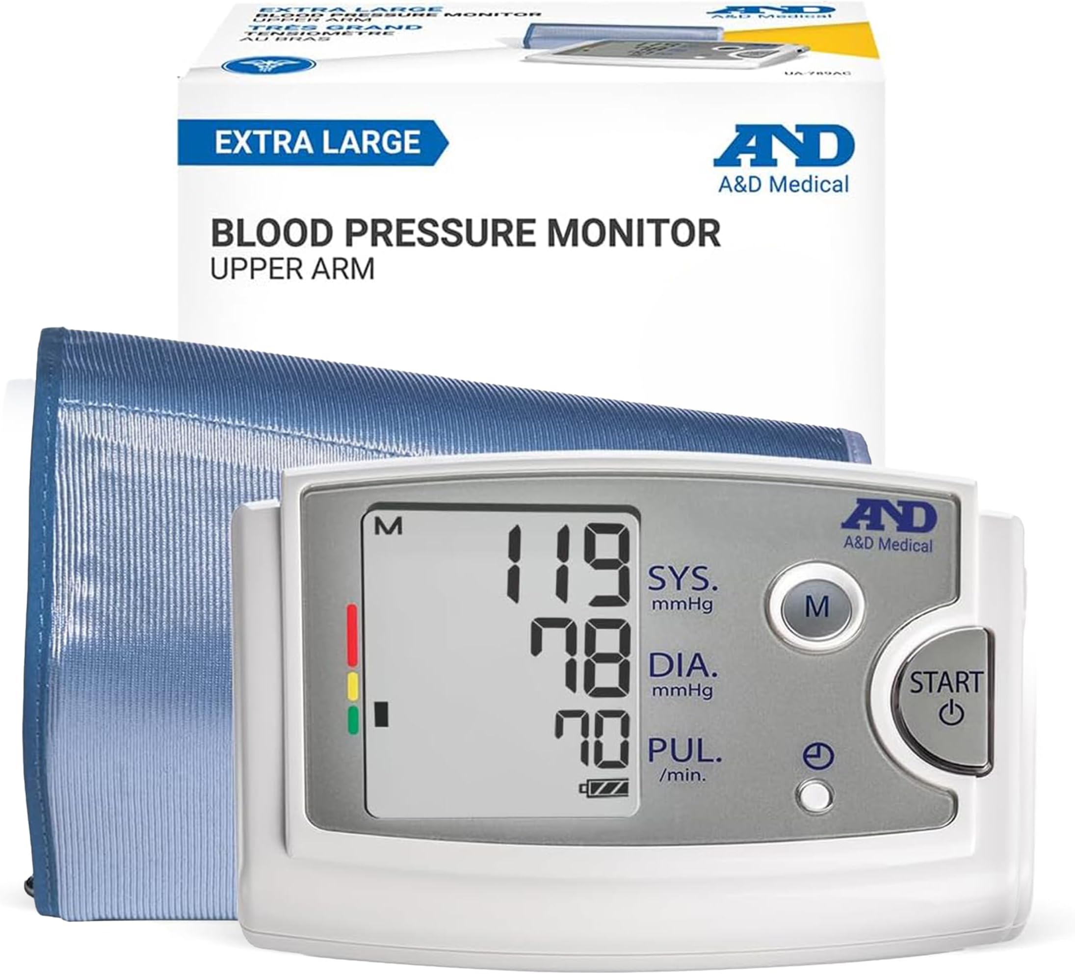 A&D Medical UA-789AC Blood Pressure Monitor, Extra Large Cuff 16.5-23.6"