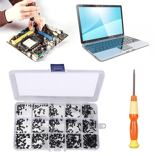 450 PCS Laptop Screws 15 Sizes Laptop Screws Kit,Notebook Computer Replacement Screws Assortment Kit,M2 M2.5 M3,for Electronics Repair,Feed Storage Box