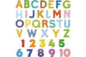 DECOWALL Uppercase Alphabet Letters Children's Room Wall Decals