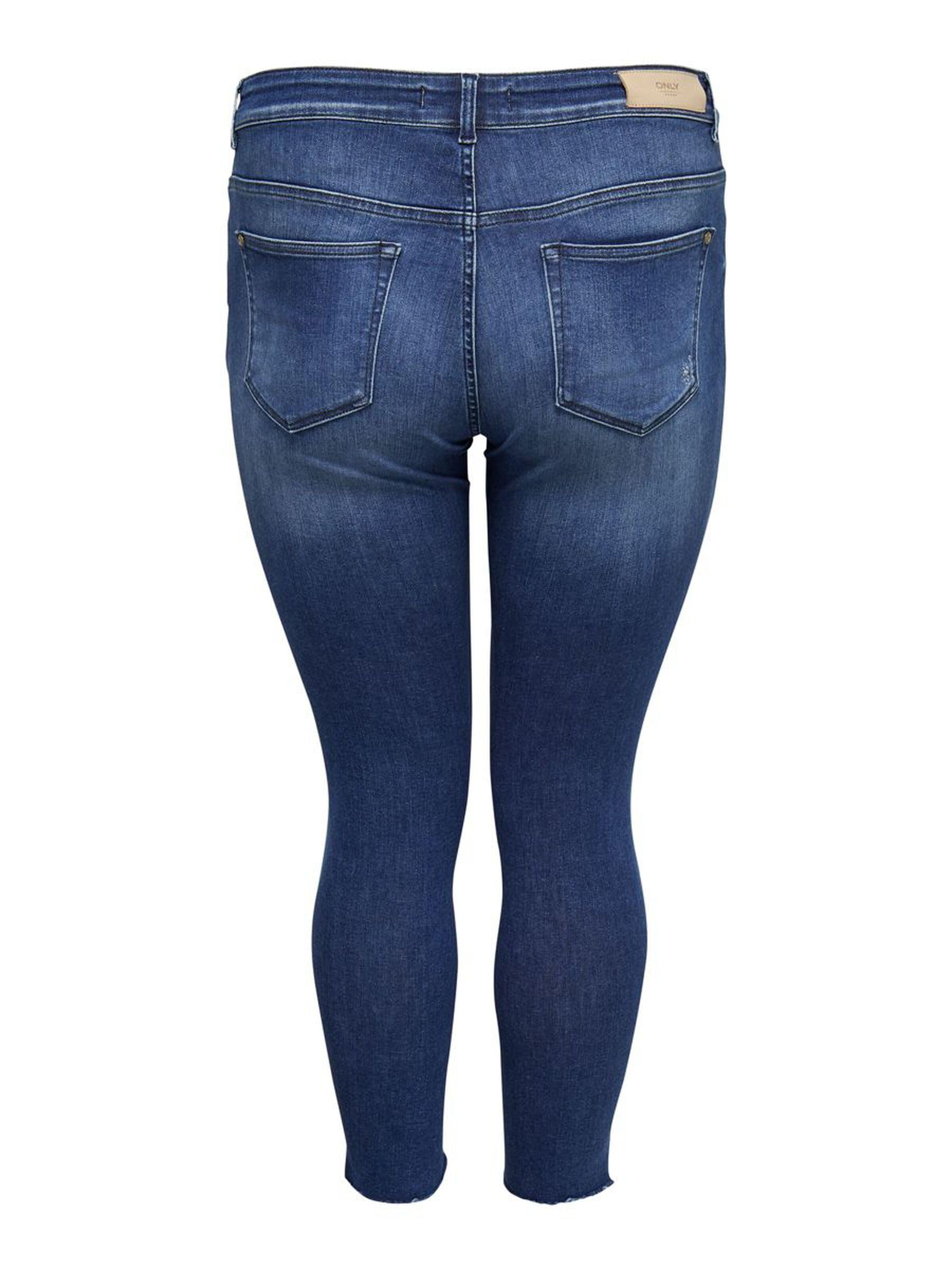 Only Carmakoma - Carwilly Reg Skinny Ank Jeans MBD Noos, Jeans Skinny Donna