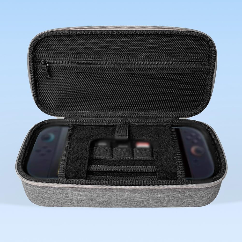 Custodia antiurto EVA per console Nintendo Switch 2, grigio, 30 x 15 x 8 cm