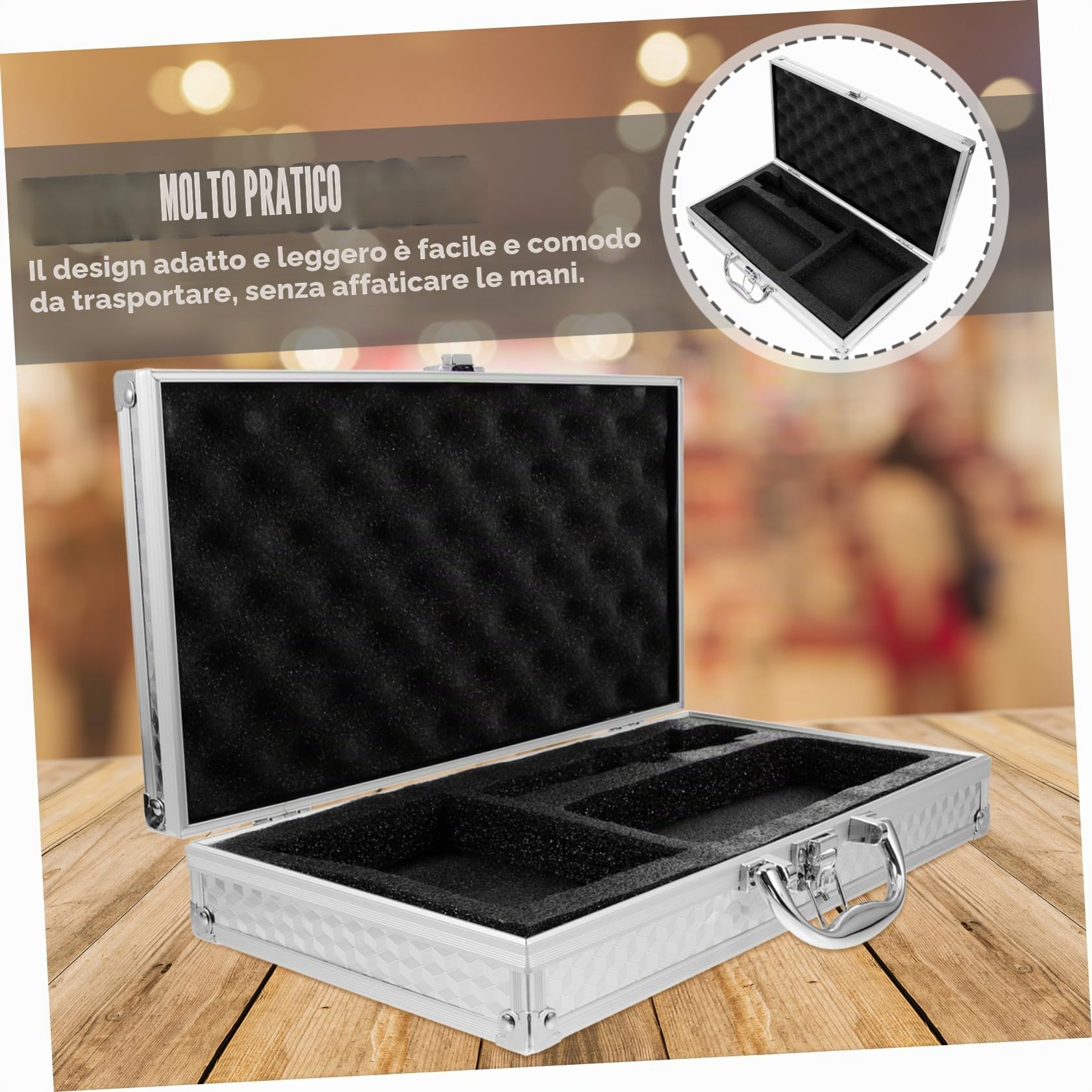 Custodia Rigida Per Microfono Vano Per Scheda Audio e Supporto Custodia Portatile Resistente All Usura Protettiva Per Trasporto e Conservazione Microfoni