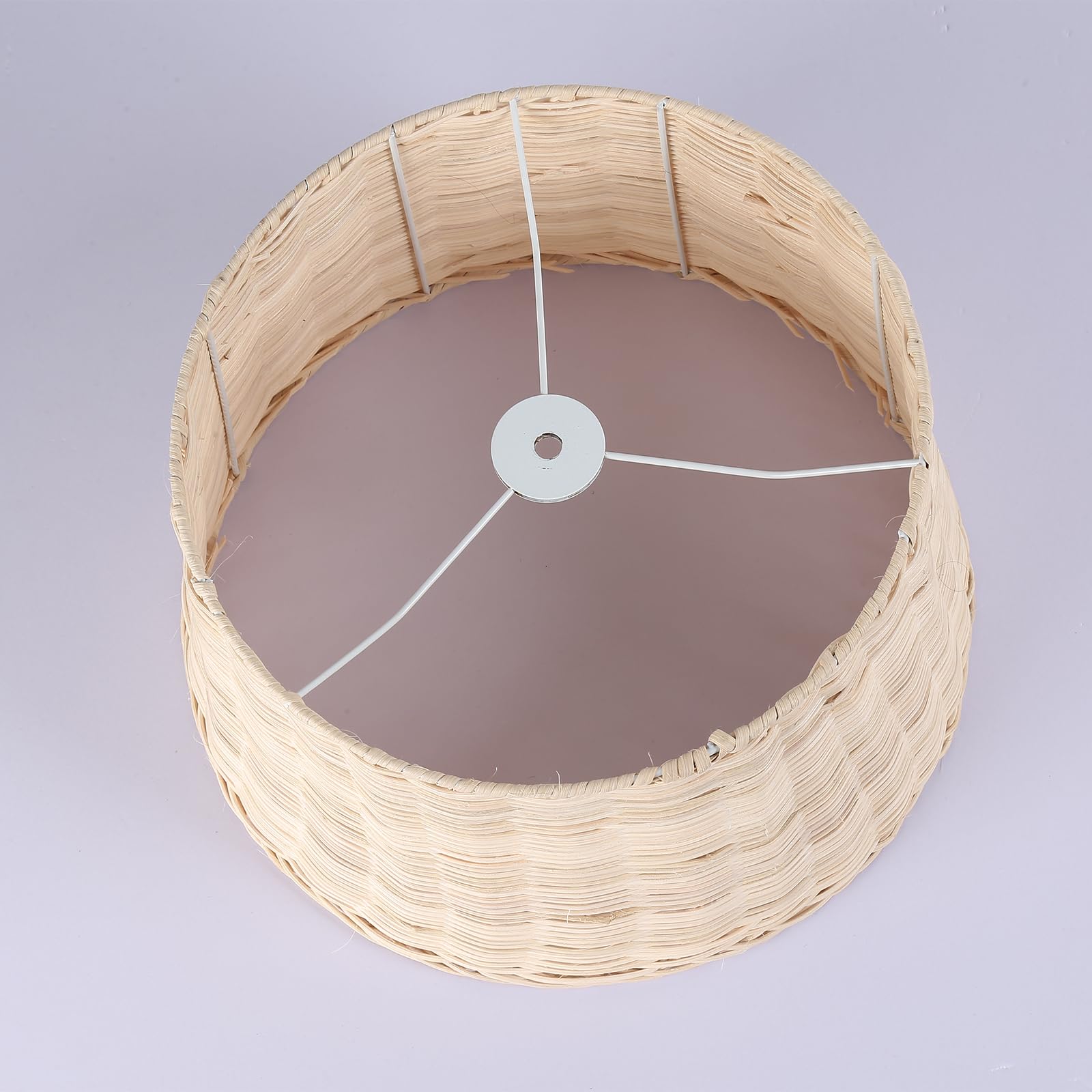 Alpinaluz Lampa Podłogowa E27 Klosz Bambus Wiklina Czarna Podstawa 147 cm | Ręcznie pleciony klosz Ø28 cm i czarna metalowa podstawa, styl nordycki boho do salonu, sypialni, sofy i czytania
