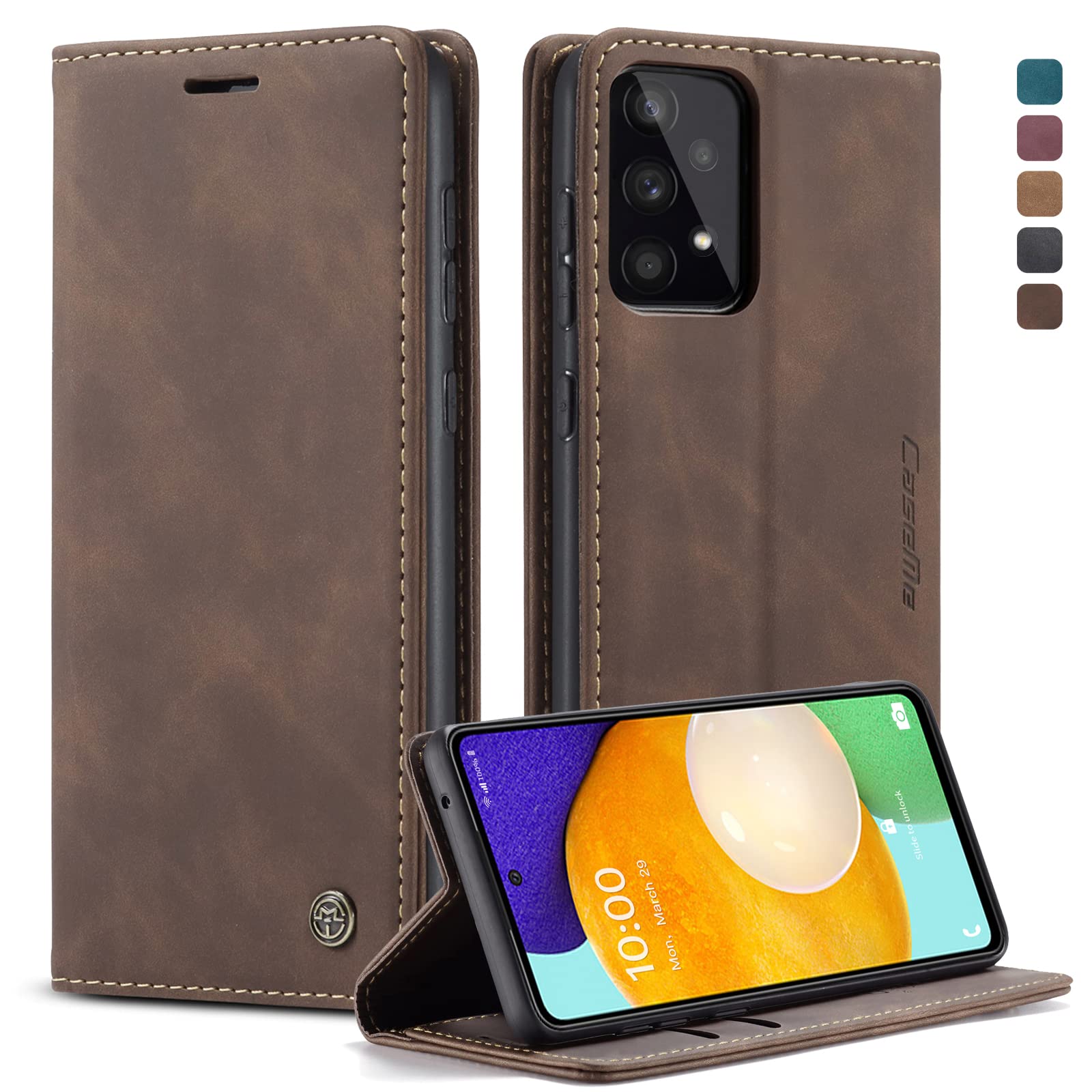 owlhold Handyhülle für iPhone klapphülle Premium hülle Weiches Vintage-Nubukleder Lederhülle