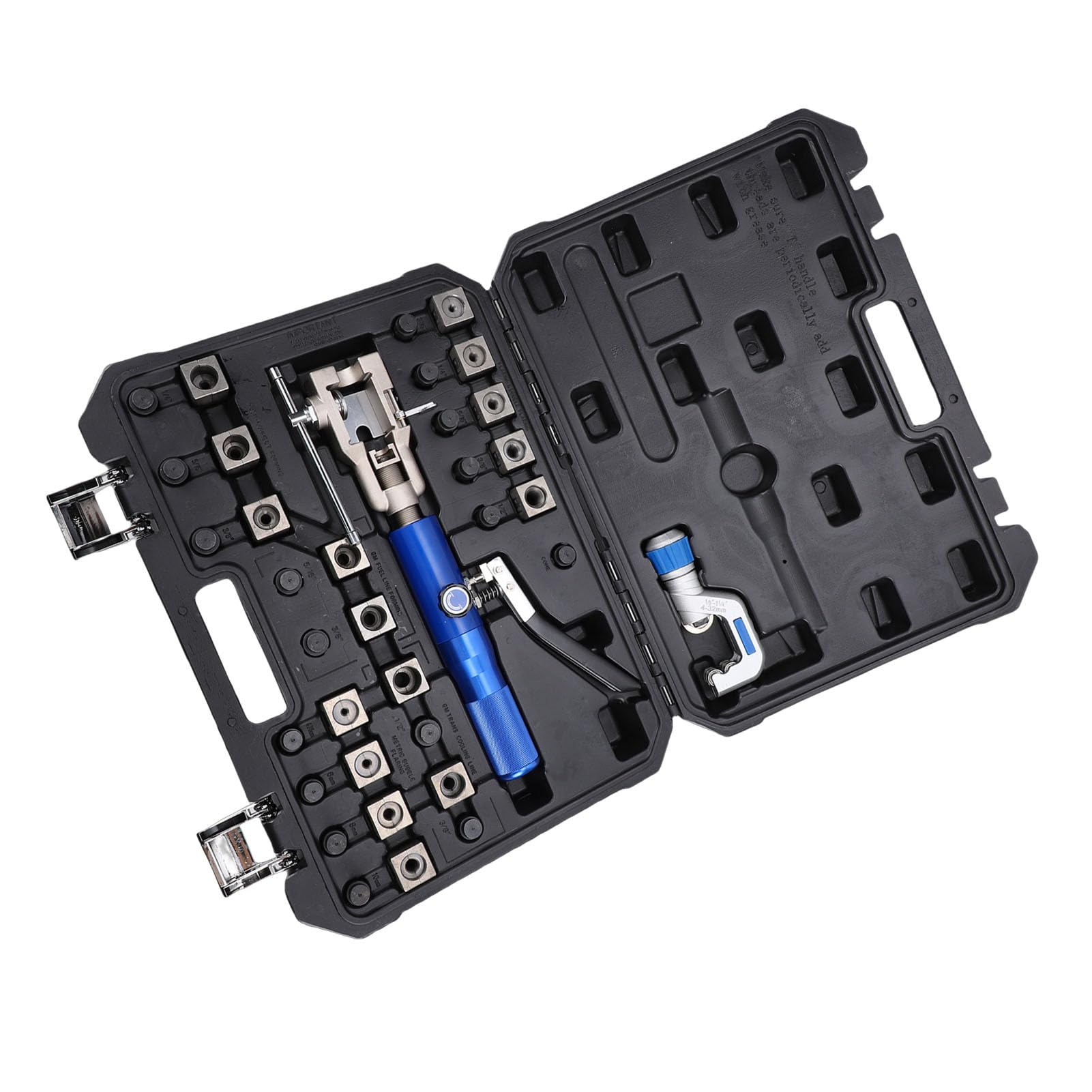 Kit de Herramienta de Abocardado Hidráulico 45° para Doble y Simple Abocardado en Líneas de Freno, y Transmisión con Cilindro Hidráulico Cortatubos