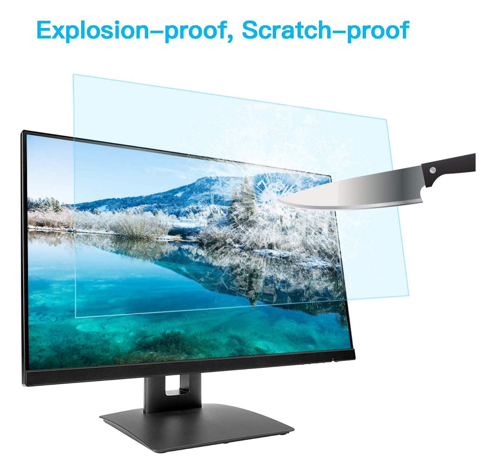 WLWLEO Laptop Screen Protector Film für 12 bis 17-Zoll-Anzeige Hängen Anti Blaulichtfilter & Displayschutzfolie für die Augen Anti-Glare Film für Computer-Bildschirme,15.6"(370 * 228)