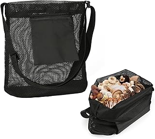 Mushroom Hunting Bag, Foraging Pouch, Mesh Morel Mushroom Bag, Fruit Picking Harvesting Bag for Kids Boys Girls