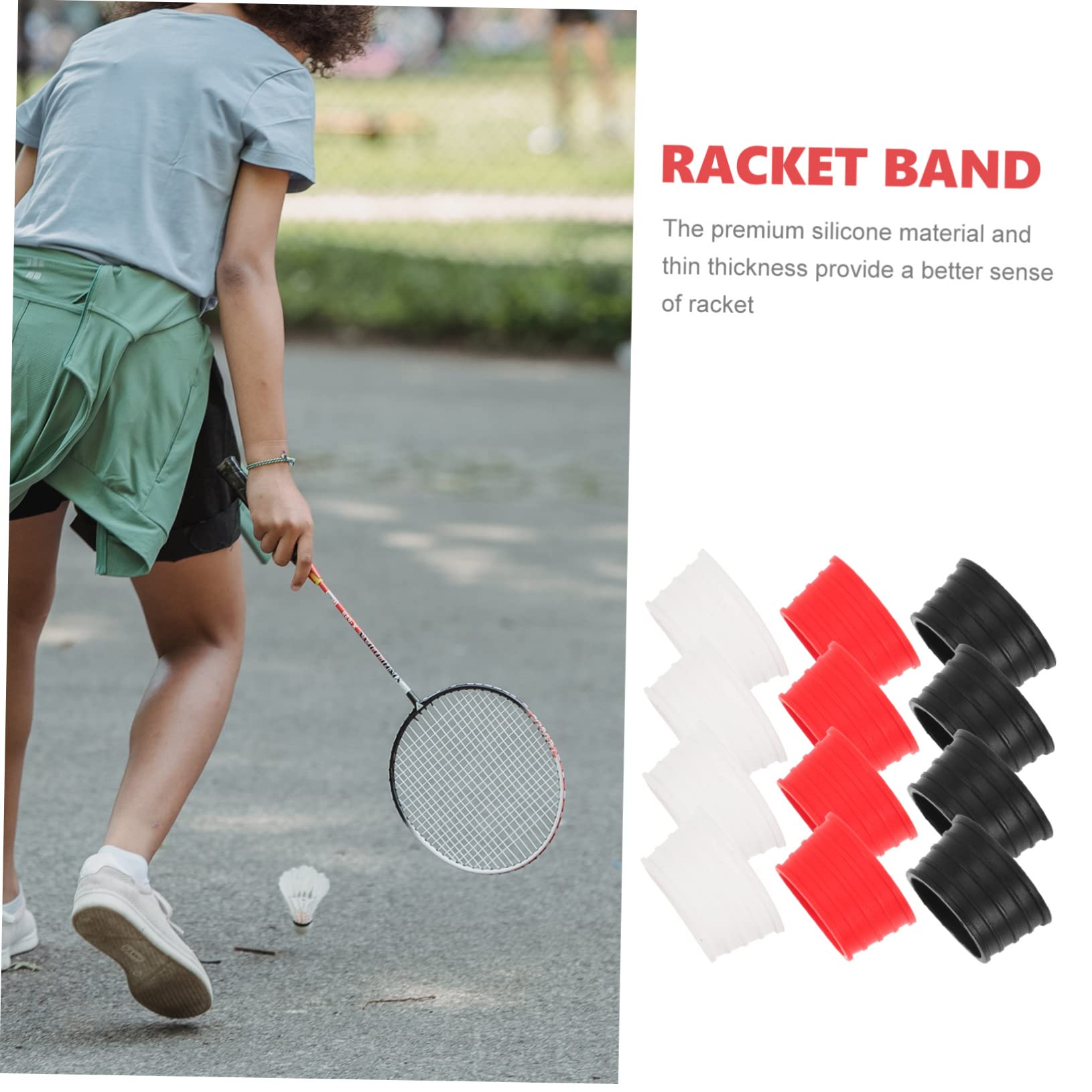 ibasenice Agarres De De Tenis Y Bádminton De Anillos De Reemplazables Antideslizantes Y Resistentes para El Y Protección De Rackets