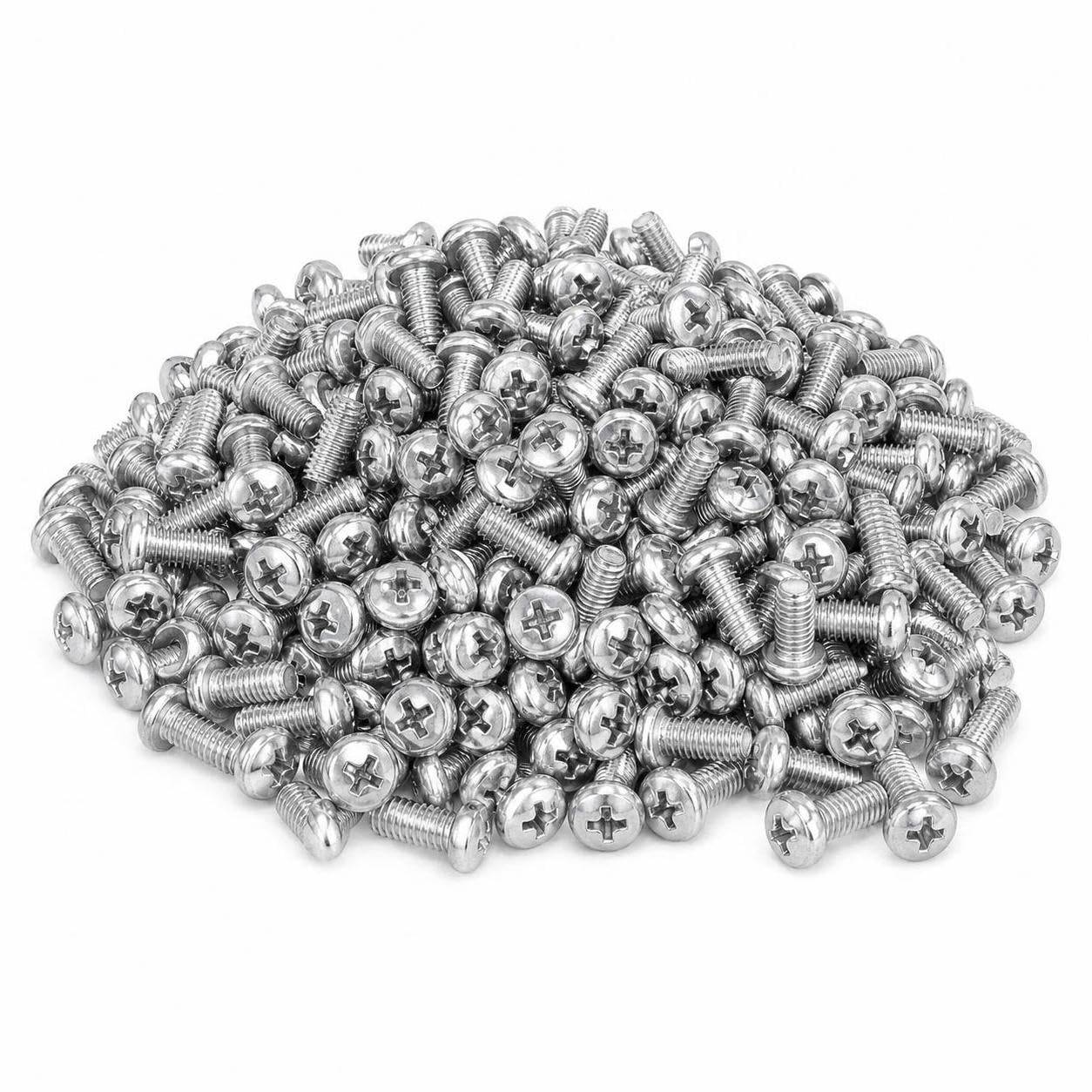 Tornillos Metal Cabeza Redonda Phillips, Estándar GB818, Acero al Carbono con Zincado, 4.8, para bricolaje, M10*30