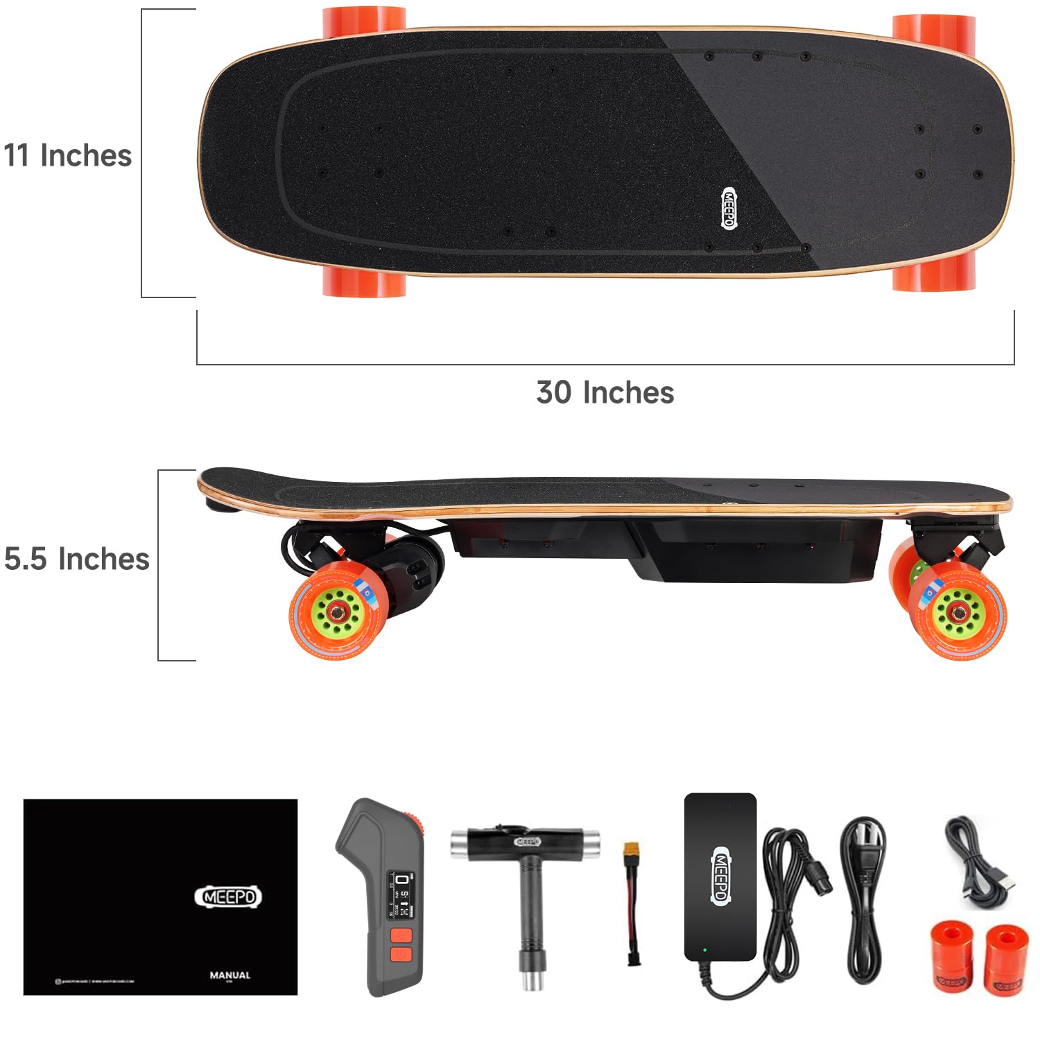 Amazon.com : MEEPO Mini Electric Skateboard with Remote, Up to 28