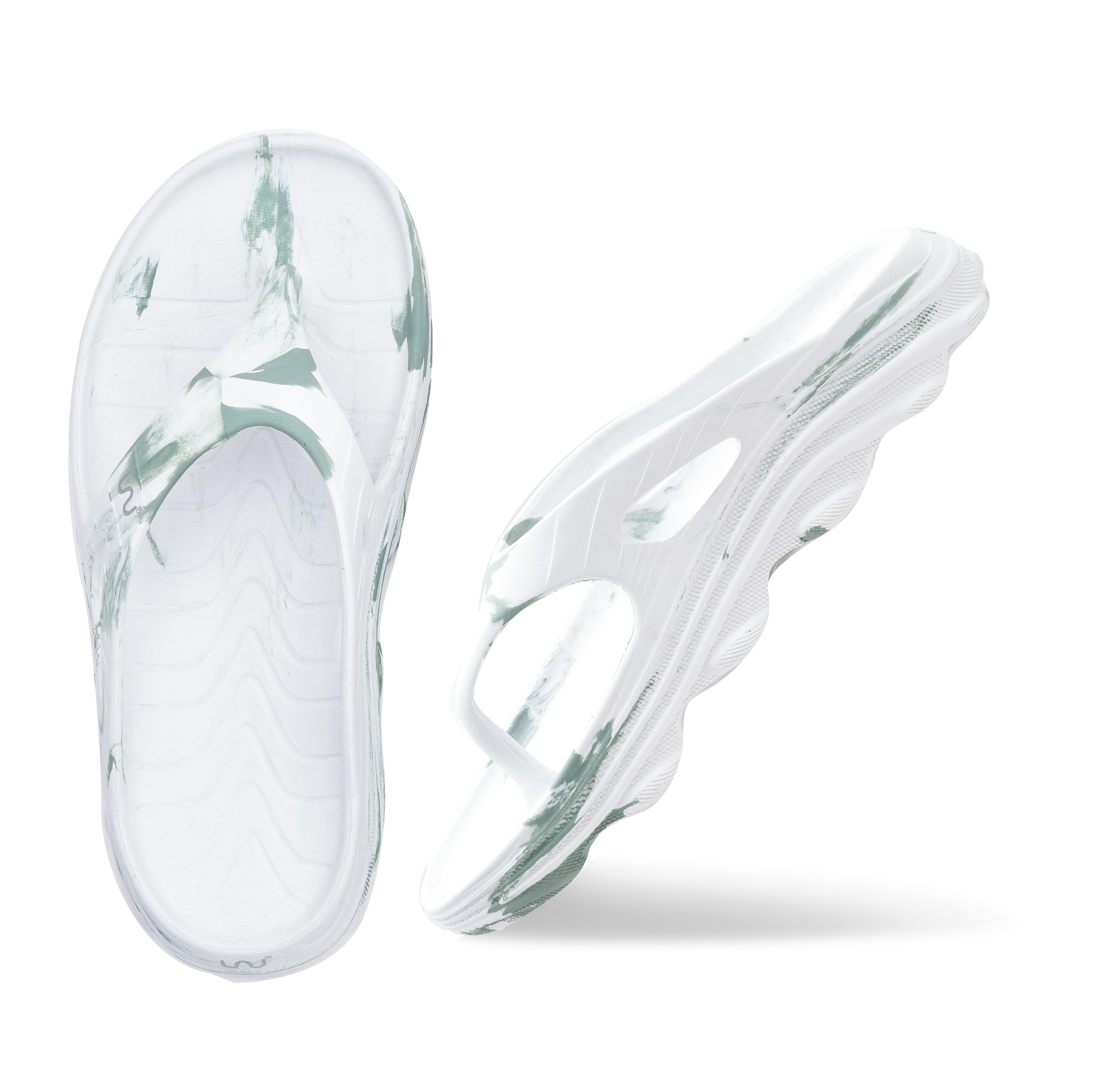 doubleu Riva Women Marble Comfortable Recovery Footwear (Do not Shrink)-picture-4