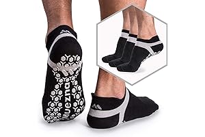 Men's Non-Slip Grip Yoga Socks Size 10-13