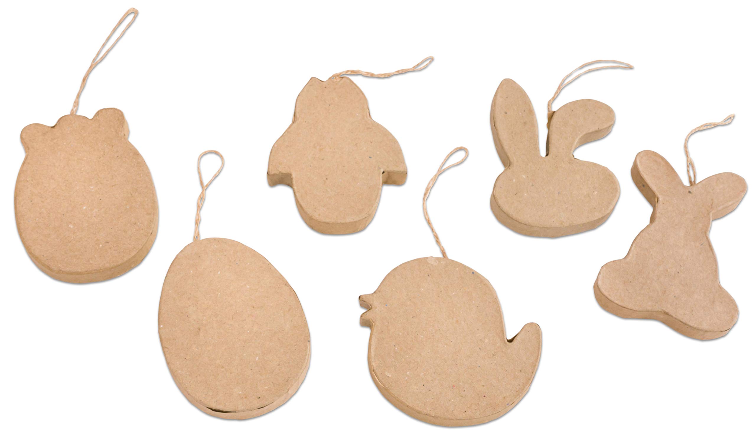 Creativ Pappmache Ostern ornaments-114 Display Box, Papier, braun, 27 x 2,5 x 21 cm