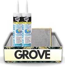 DAP Alex Fast Dry Acrylic Latex Caulk 10.1 oz Bundle with Microfiber Cloth - Waterproof - Superior Caulking for Sealing Gaps in Windows, Doors, and More - Indoor/Outdoor Use - White - (3 Items)
