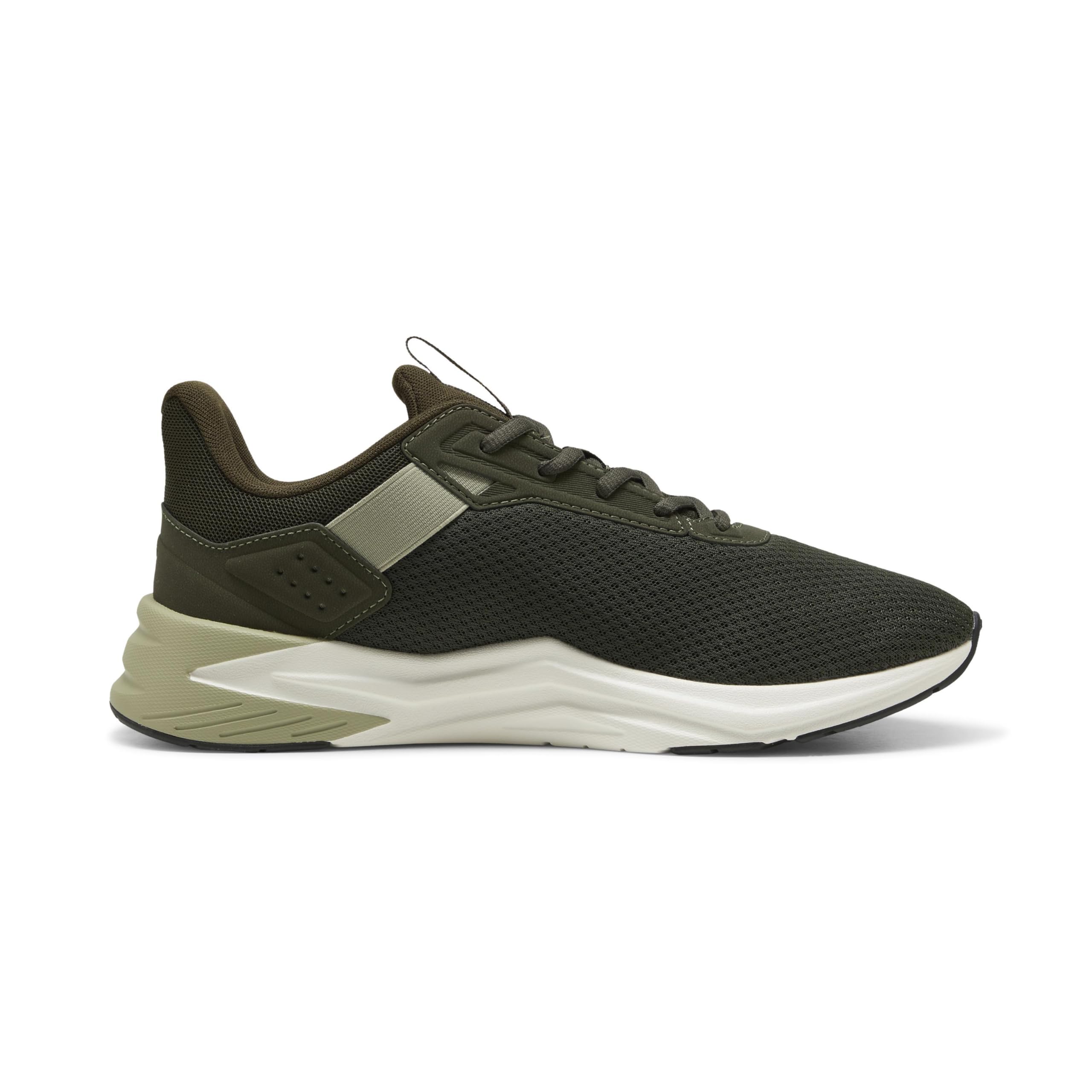 Puma Botines unisex FTR Wave Black White Blac, Dark Olive Lux Army Glowing Red, 44.5 EU