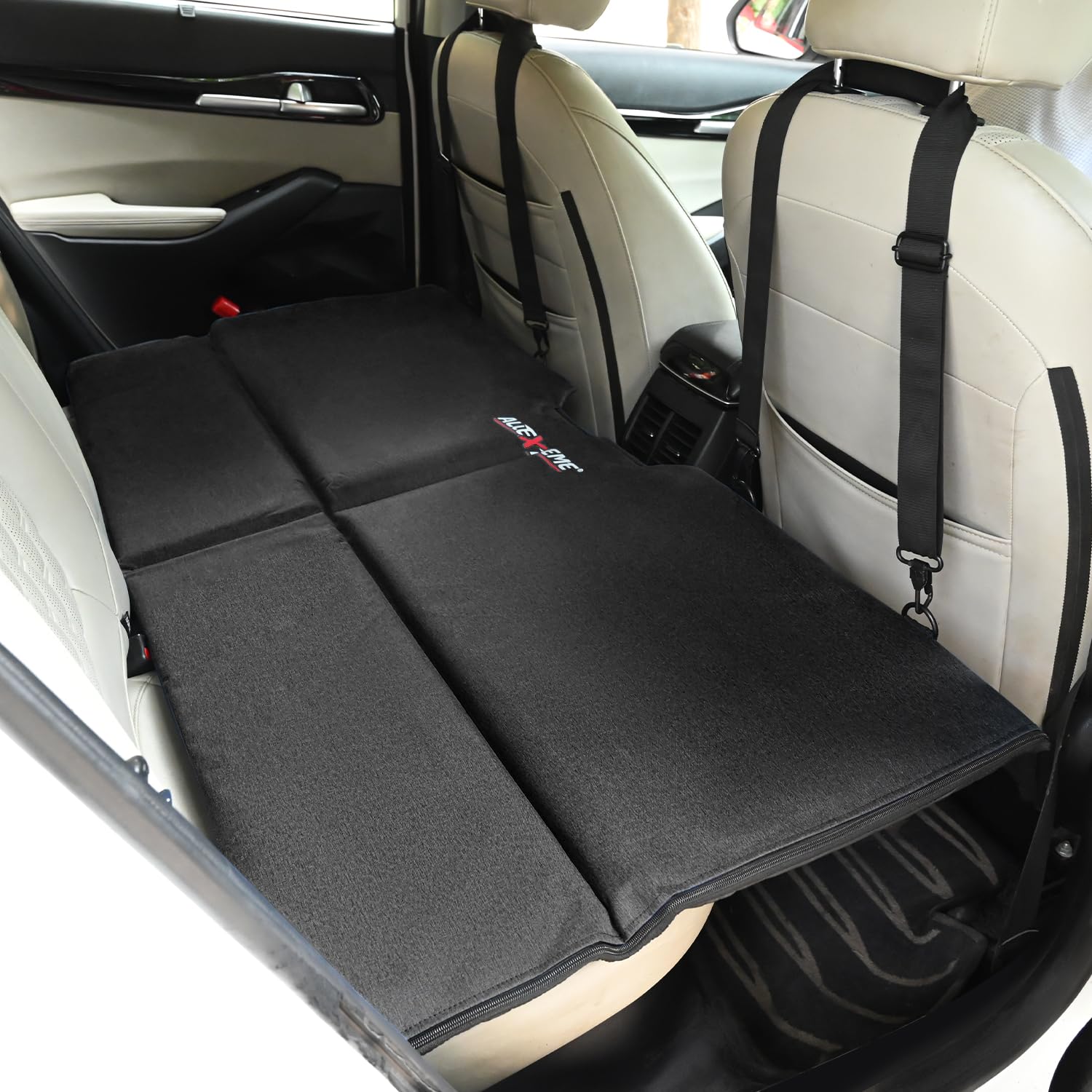 Allextreme S52 Non Inflatable Car Bed Portable & Foldable Design Polyester Fabric Back Seat Sleeping Mattress Universal Fit for Adults Baby Kids Travel Trips Camping and Picnic (Pack of 1, Black) (B0DGTPVYBB) Amazon Price History, Amazon Price Tracker