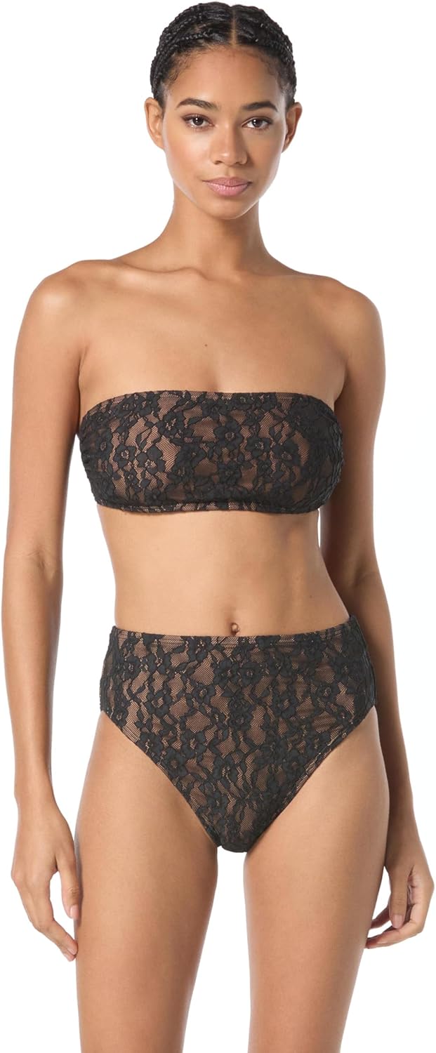 Michael Kors Womens Lace Bandeau Top