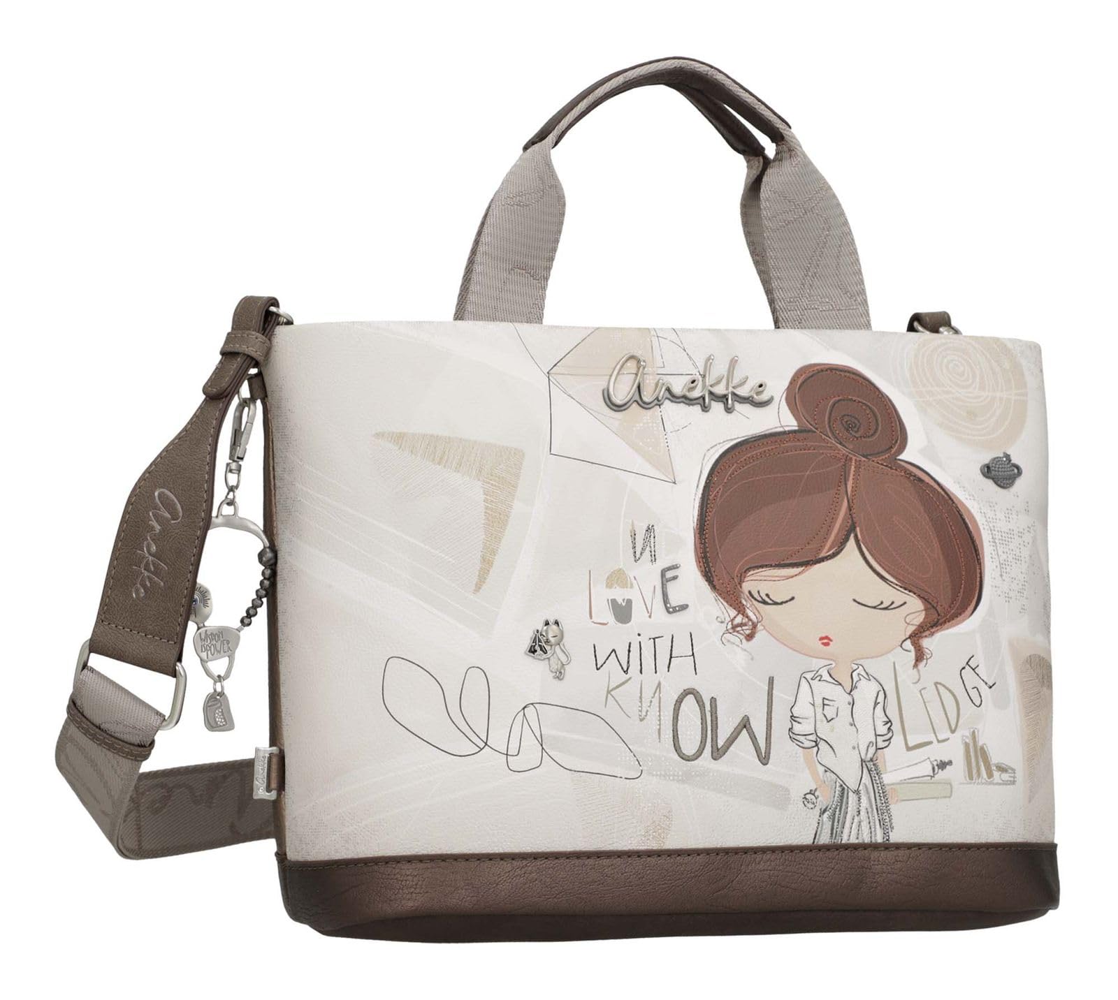 Anekke bolso bandolera bolso de hombro Sophia Short Handle Bag Multicolor beige