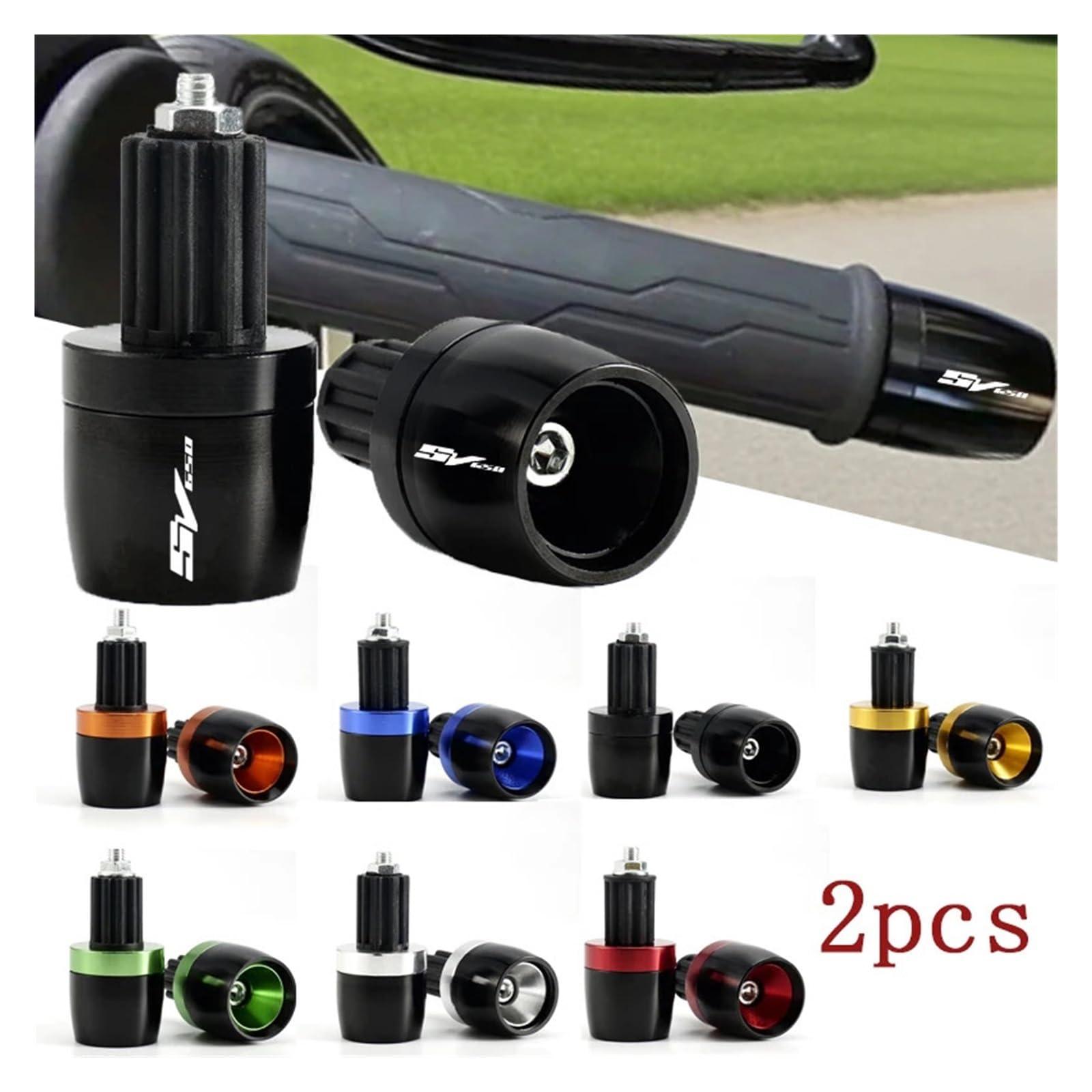 Motorrad-Lenker-Endgewichte Für Suzuki SV650 / SV 650 S Alle Baujahre Motorrad 7/8" Universal Lenkergriffe Kappen Endstopfen Schieber