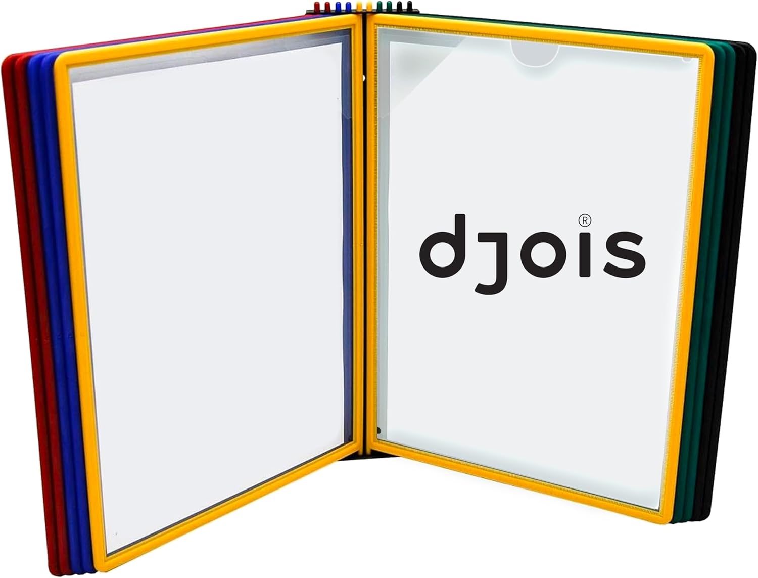 Tarifold DJOIS Wall Mount Reference and Display System - Durable ABS Plastic & Metal - Letter-Size Polypropylene Display Pockets - 20 Sheet Capacity - Made in Denmark - Assorted Colors