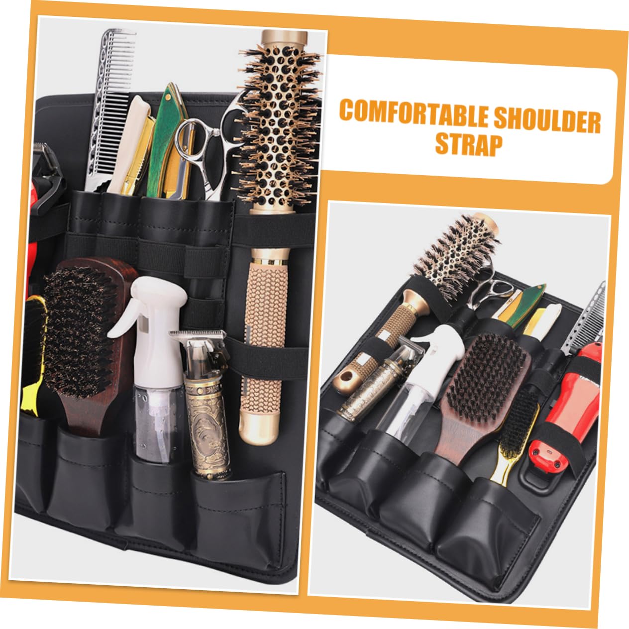 VICASKY Sac à Ciseaux de Coiffure Étui pour Outils de Coupe Sac de Rangement pour Ciseaux et Accessoires de Coiffure