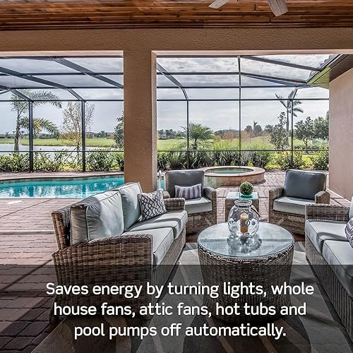 Miniatura 5 de Leviton Interruptor de cuenta regresiva DT230-1LW para luces del hogar de baño, 5-10-15-30 minutos, requiere cable neutro, 20A, ventilador de