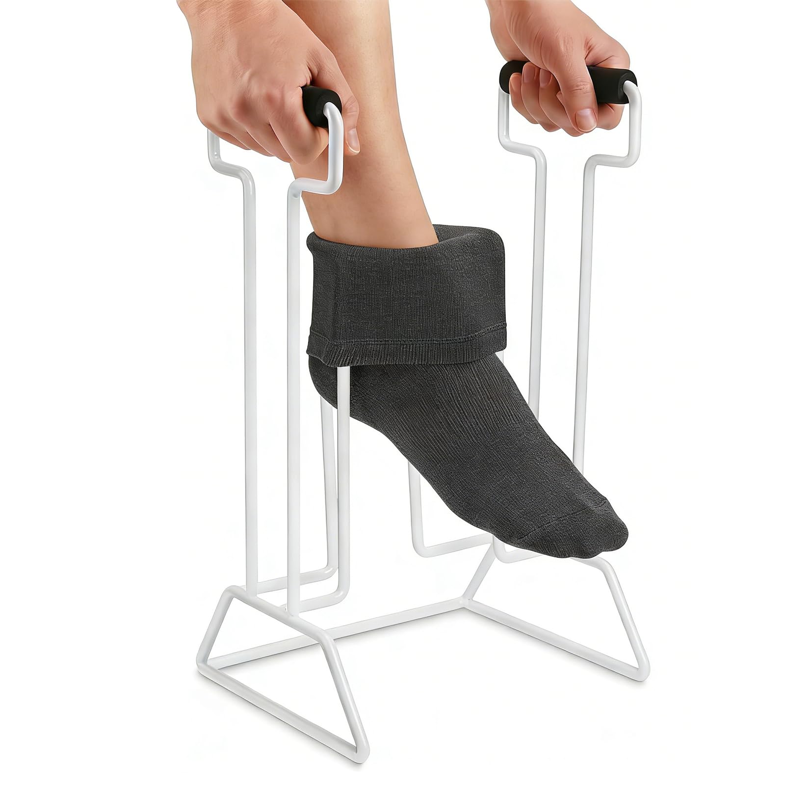 Infila Calze Elastiche Compressive Per Anziani,Infila Calze Per Anziani,Limitazioni Di Mobilità,Gravidanza,In Metallo,Antiscivolo E Stabili,Infila Calze Elastiche Facile Da Usare