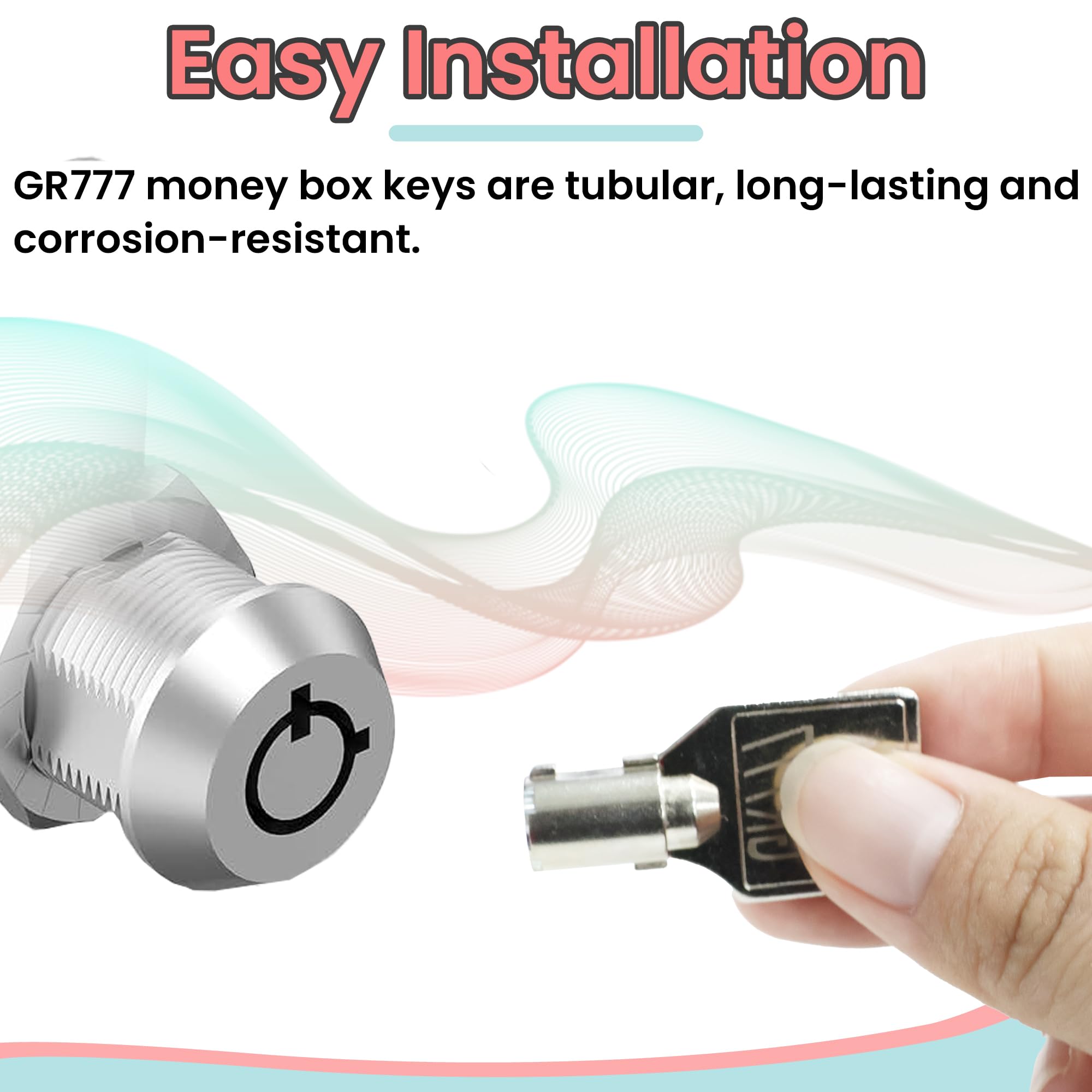 2 Pcs GR777 Tubular Key | Compatibility with Service Panel of