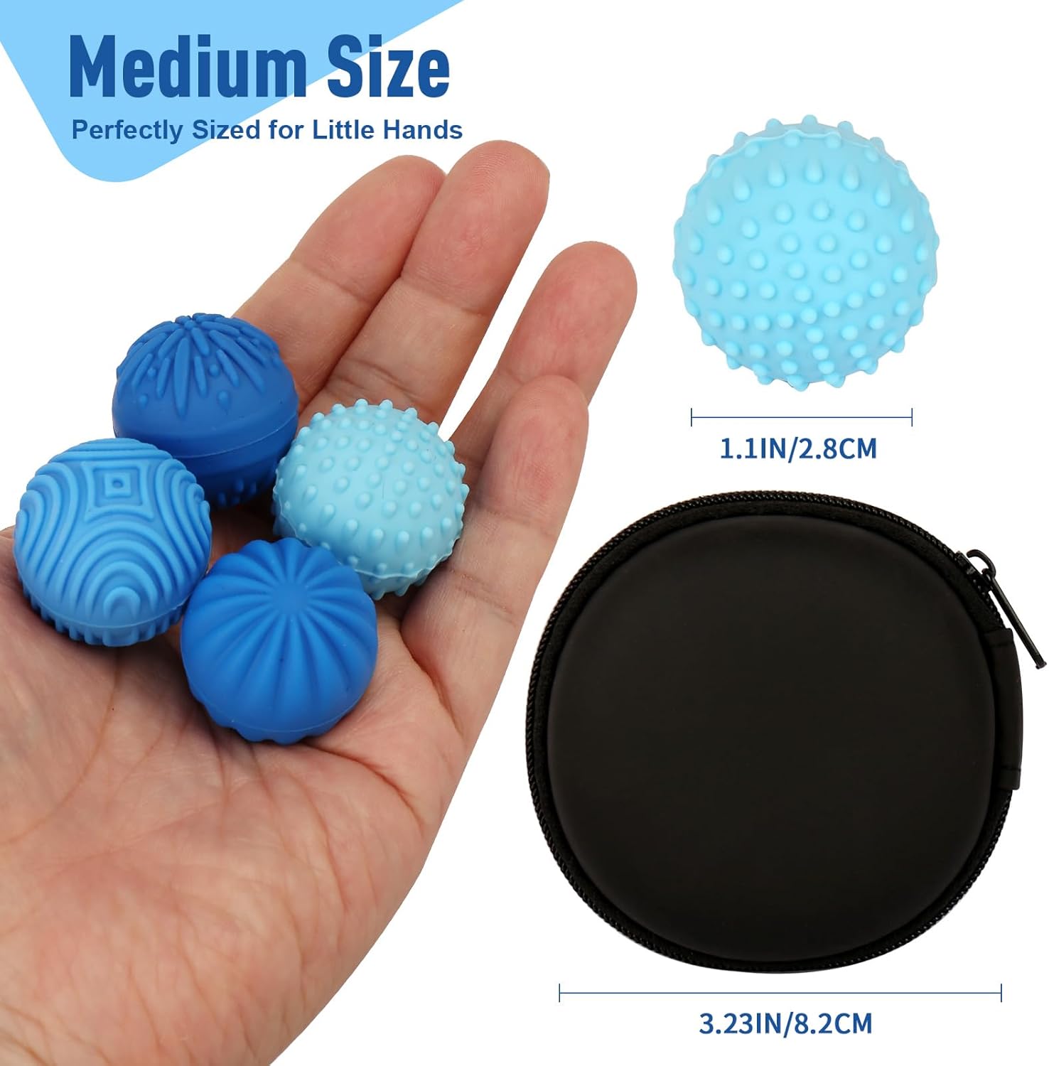 Silicone Magnetic Balls - 4PCS Sensory Stress Fidget Toys for Adults & Teens, Anxiety ADHD Autism Relief Items, Office Desk Toy, Gifts for Women Men, Easter Basket Stuffers & Gifts for Teens