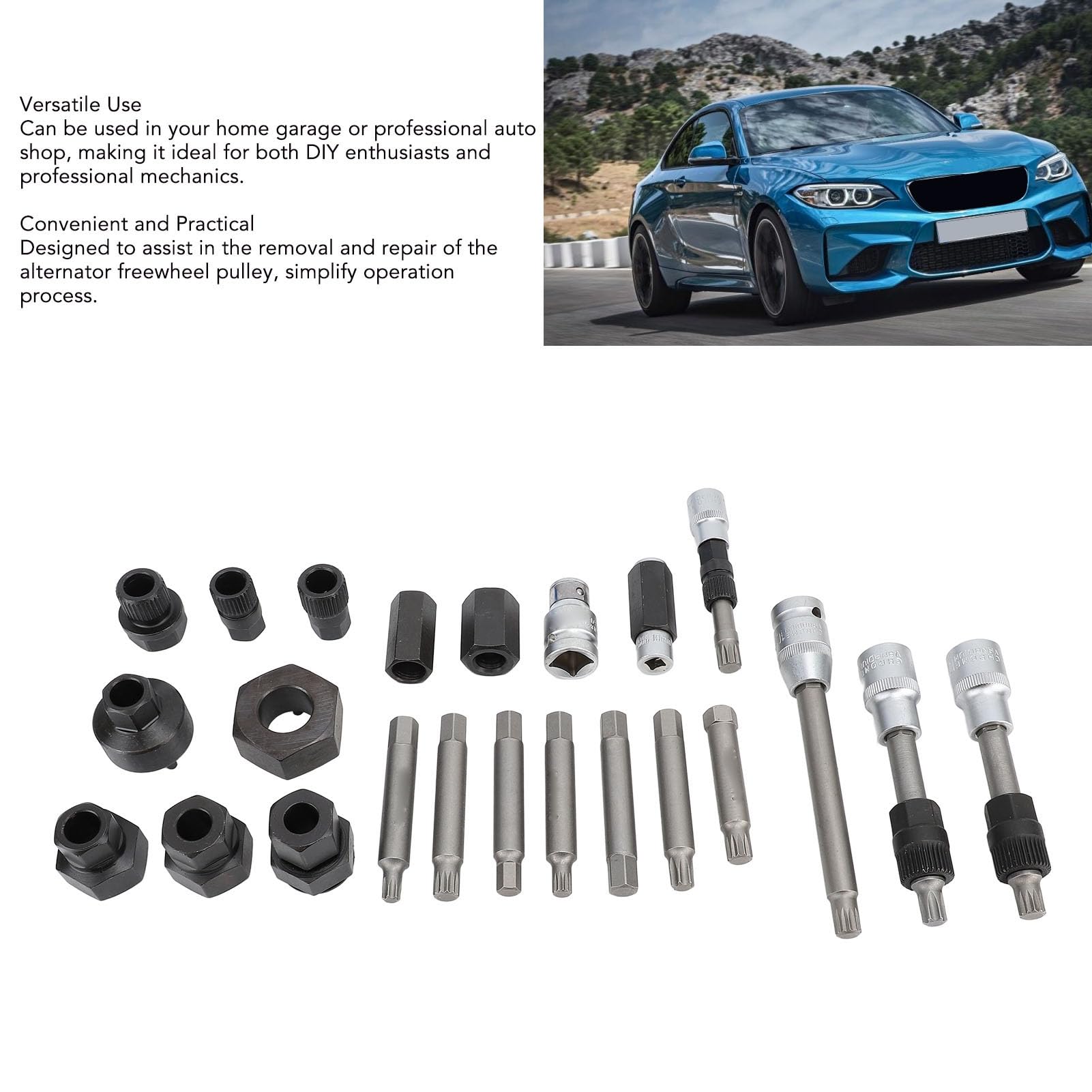 Narzędzie do Koła Pasowego Wolnego Koła Alternatora Skuteczny demontaż Siedzenia Mechanicy Auto Shop