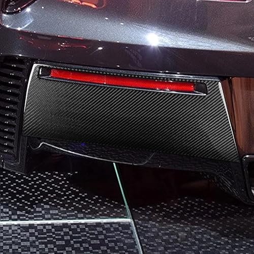 Miniatura 1 de 2 unidset Fibra de carbono difusor trasero parachoques divisores inferior panel borde marco ajuste para Chevrolet Corvette C7 2014-2019 auto tuning