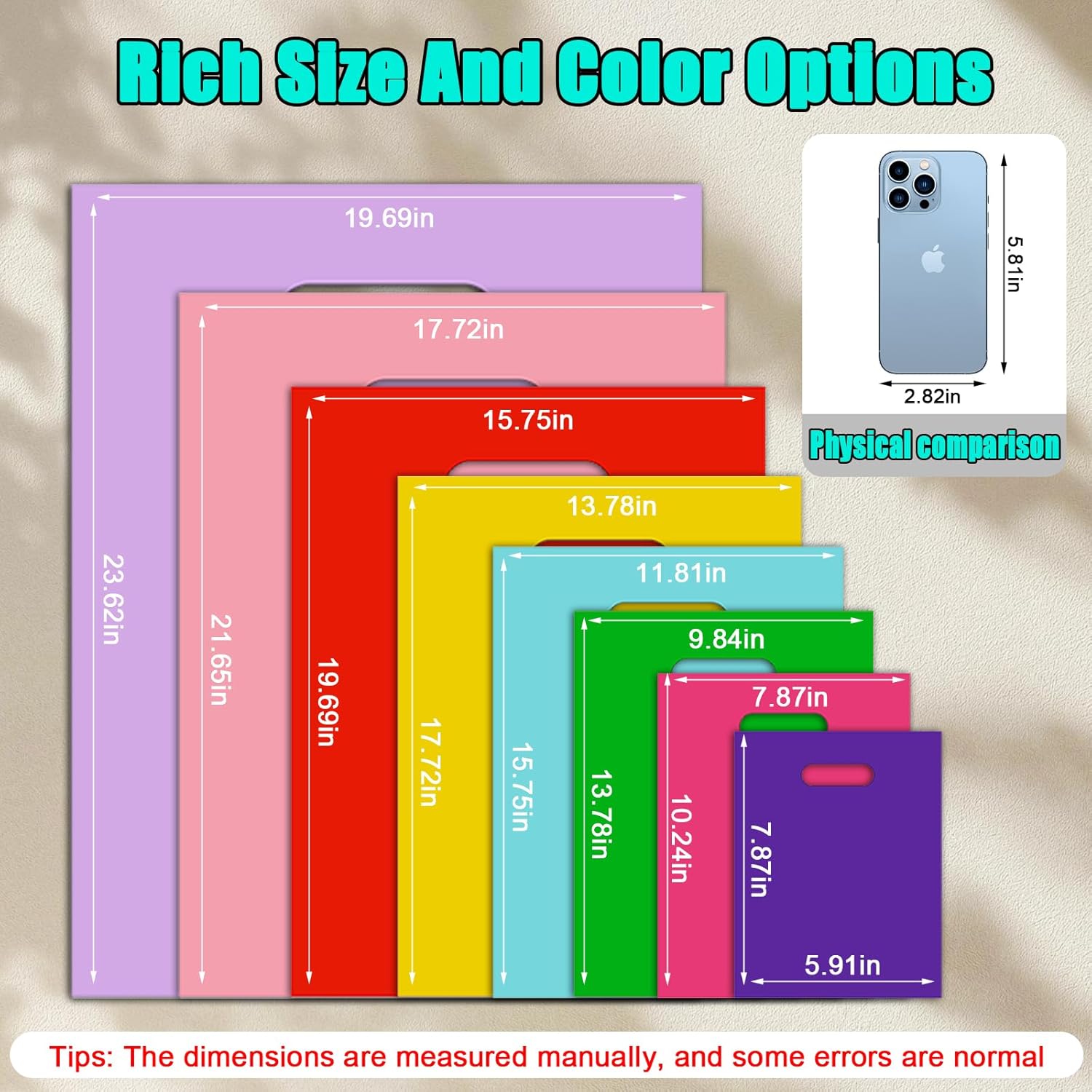 【300】Custom Plastic Bags with Logo, Personalized Plastic Gift Bags suitable for small businesses, clothing stores, and supermarkets, Premium Bags with Handles – Wholesale Discounts - Image 4