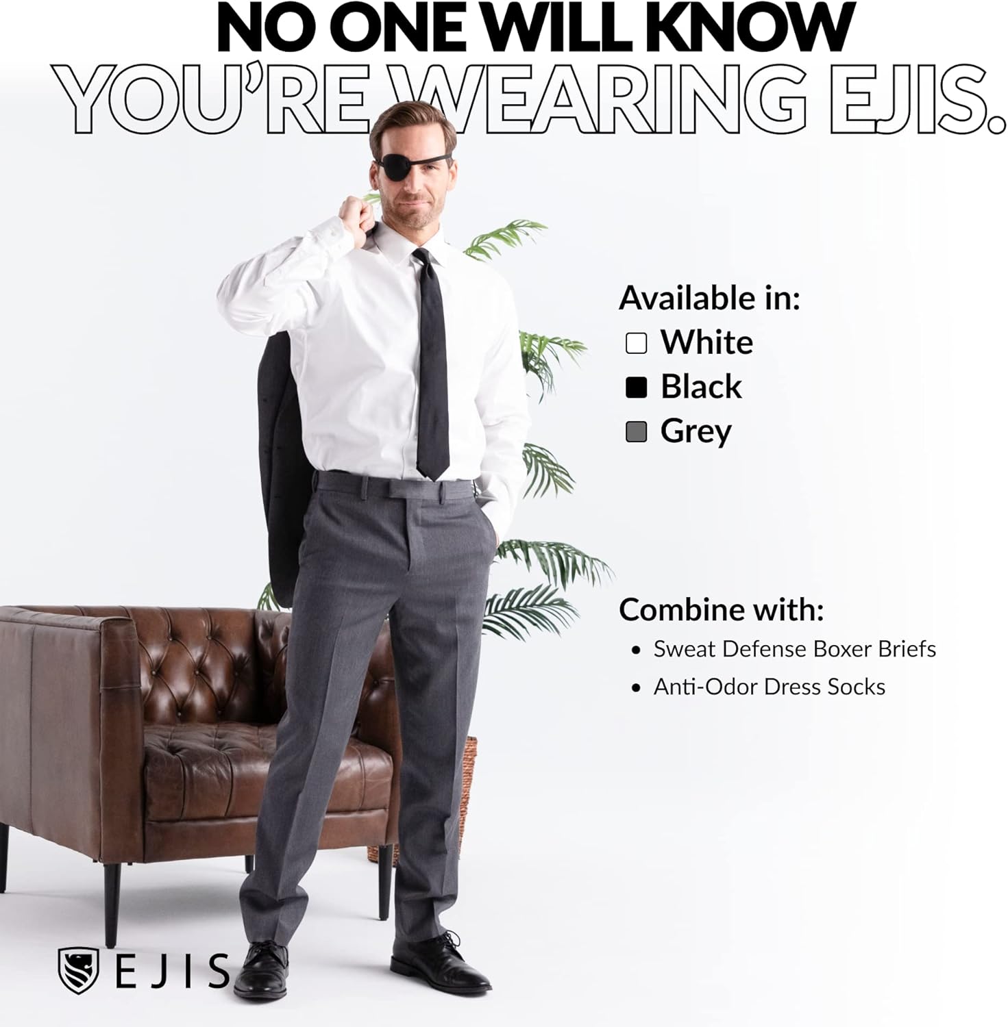 Ejis Sweat Defense Undershirt | V Neck| Underarm Sweat Proof Micro Modal - Image 7