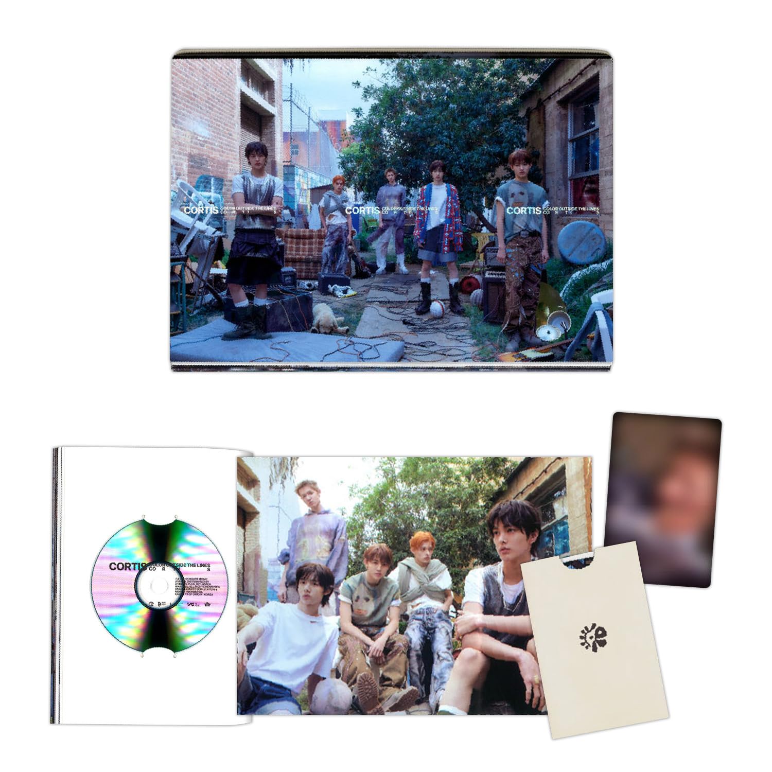 CORTIS - 1st EP Album [COLOR OUTSIDE THE LINES] (Scene 3 Ver.) Photo Book R + Photocard