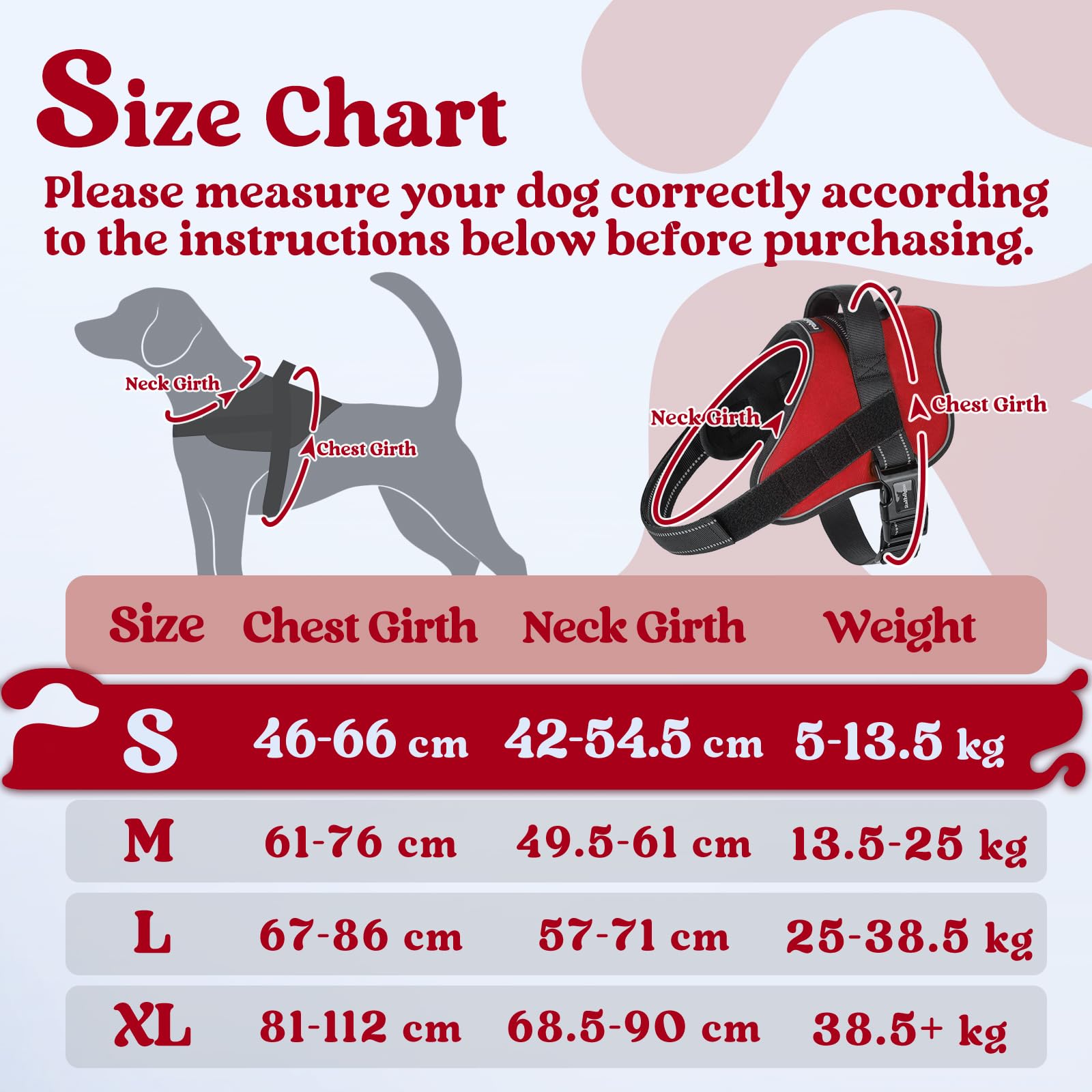 rabbitgoo Dog Harness Small Dog, Easy Wearing with One Buckle, No Pull Harness, Adjustable Assistance Service Pet Vest - Image 2