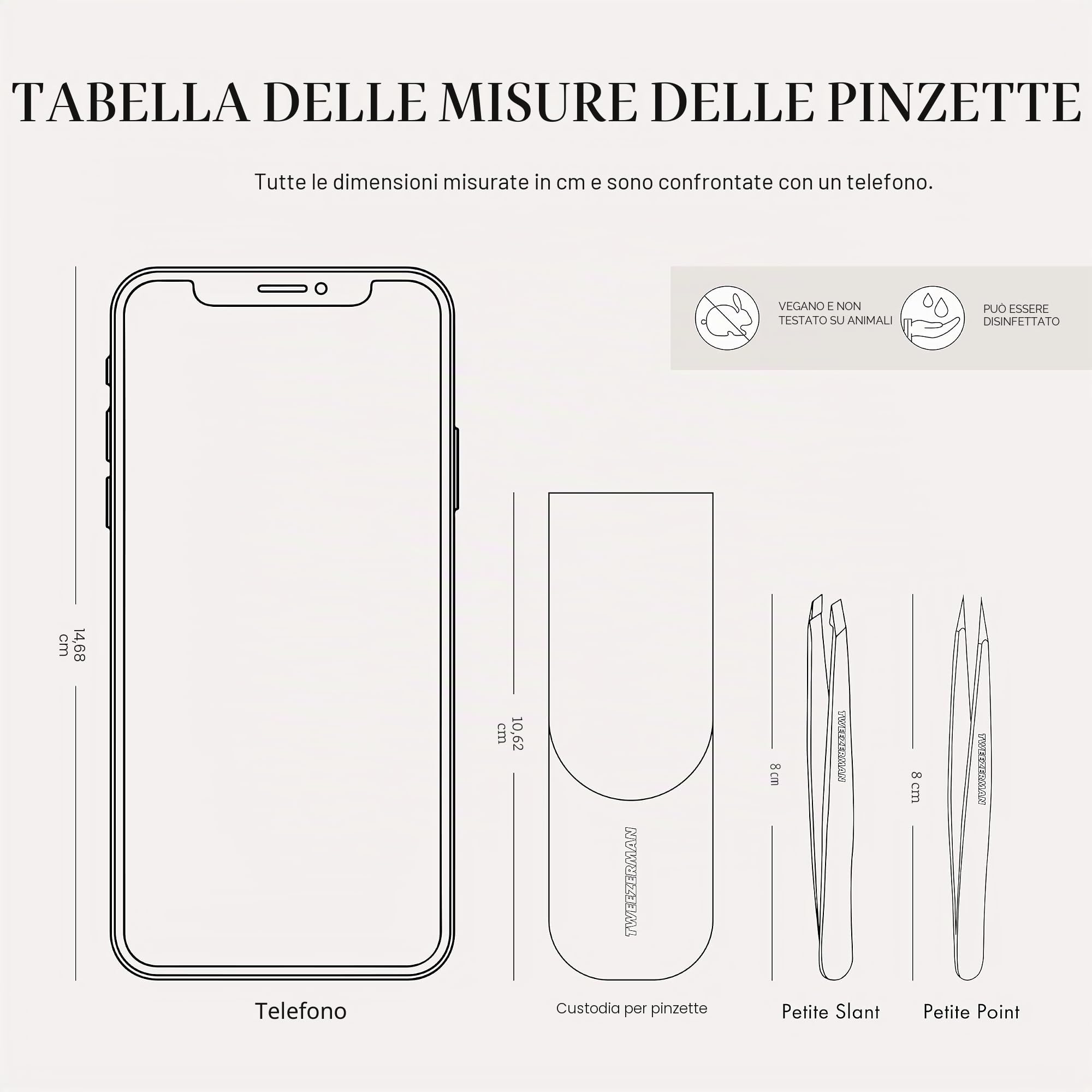 Tweezerman Esclusivo set di piccole pinzette, motivo Tea Rose