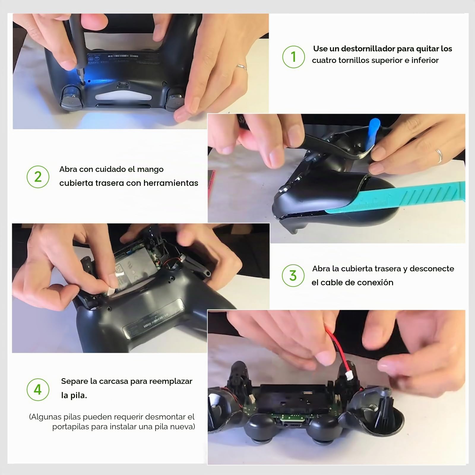 2000mAh Batería de Repuesto para Sony PS4 / PS4 Pro / PS4 Slim PS4 Dualshock 4 Controlador CUH-ZCT1E CUH-ZCT1H CUH-ZCT1U CUH-ZCT2 CUH-ZCT2U (1Pcs)